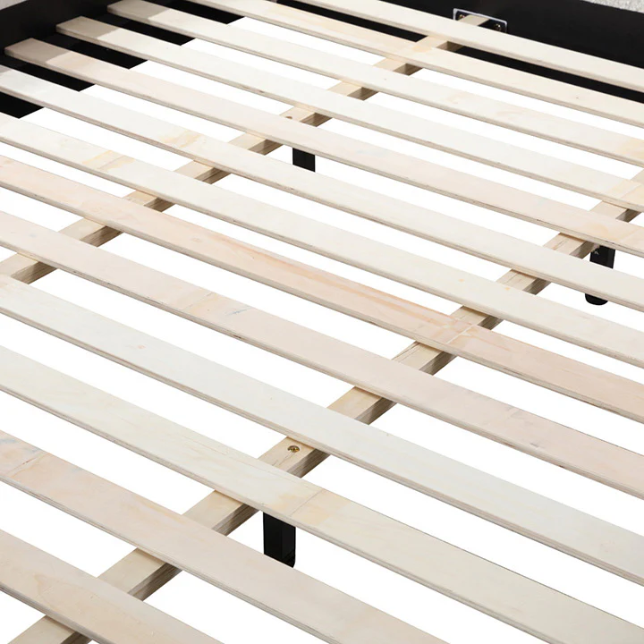 Diaz King Bed Frame - Cream White - Image 10