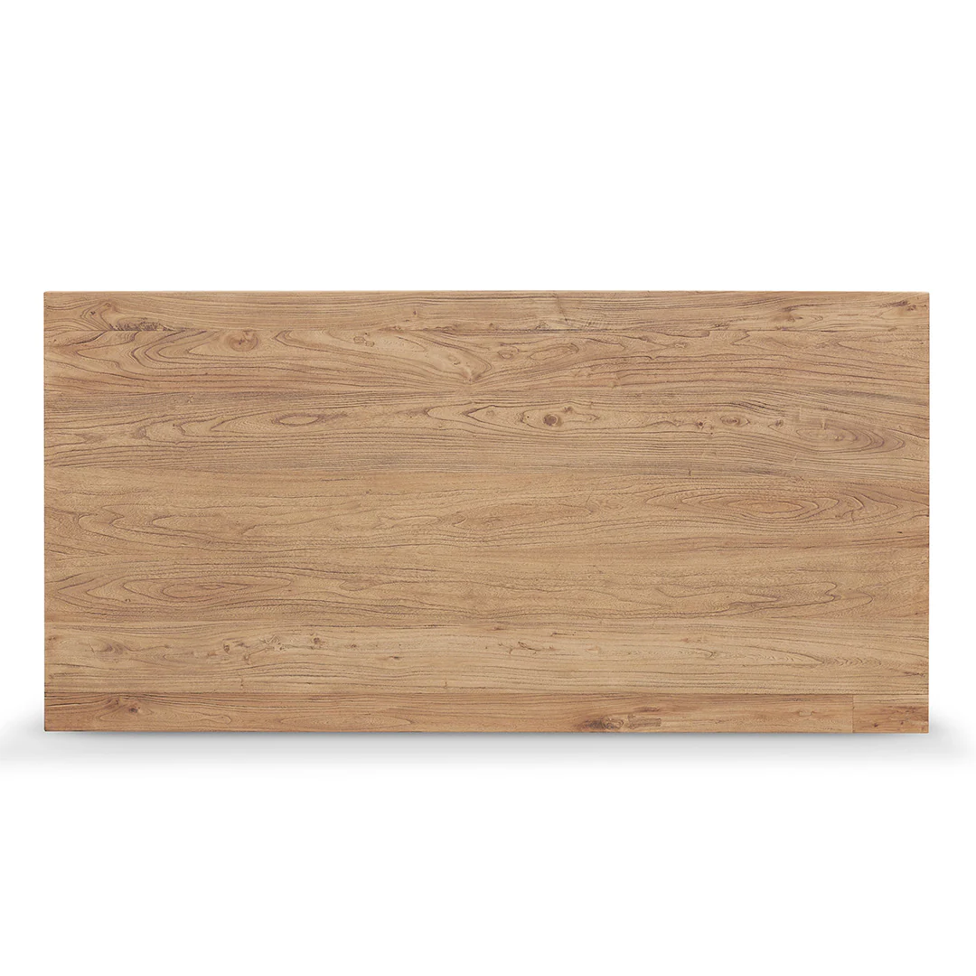 Edwin 1.98m Reclaimed Elm Wood Dining Table - Image 14