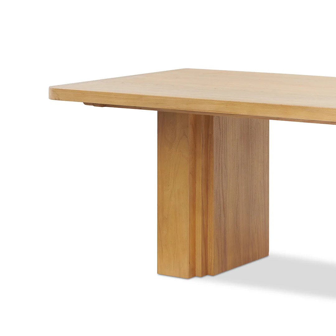 Kathleen 3m Elm Dining Table - Natural - Image 4