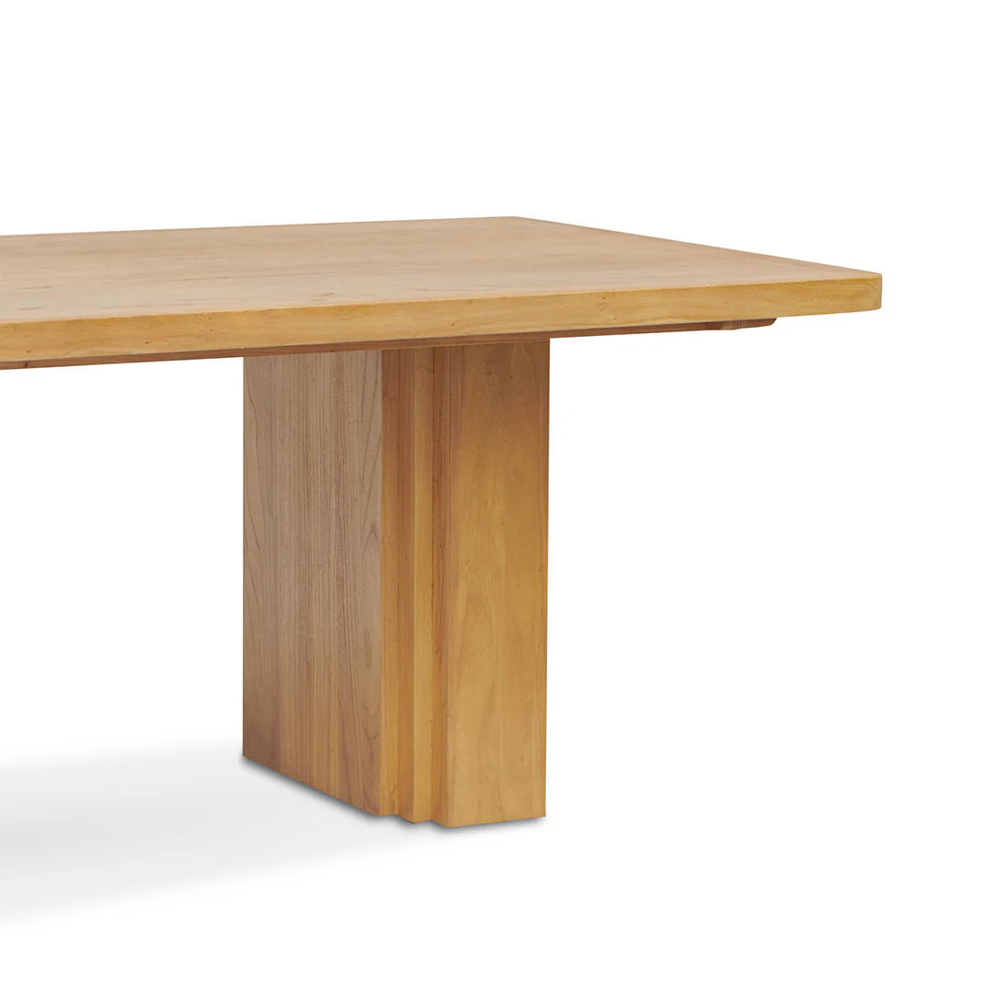 Kathleen 3m Elm Dining Table - Natural - Image 7
