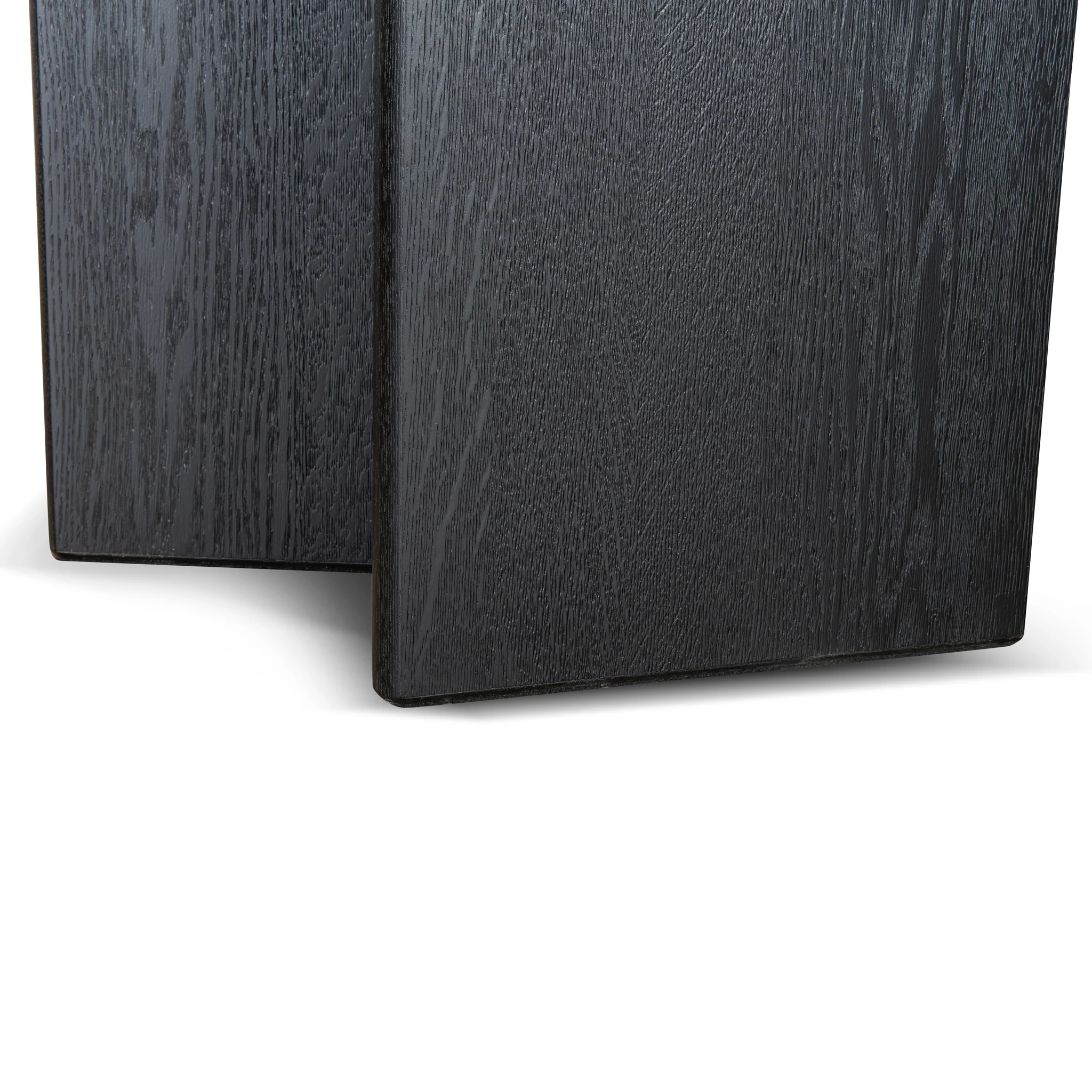 Roshan 3m Pill Shape Dining Table - Textured Espresso Black - Image 10