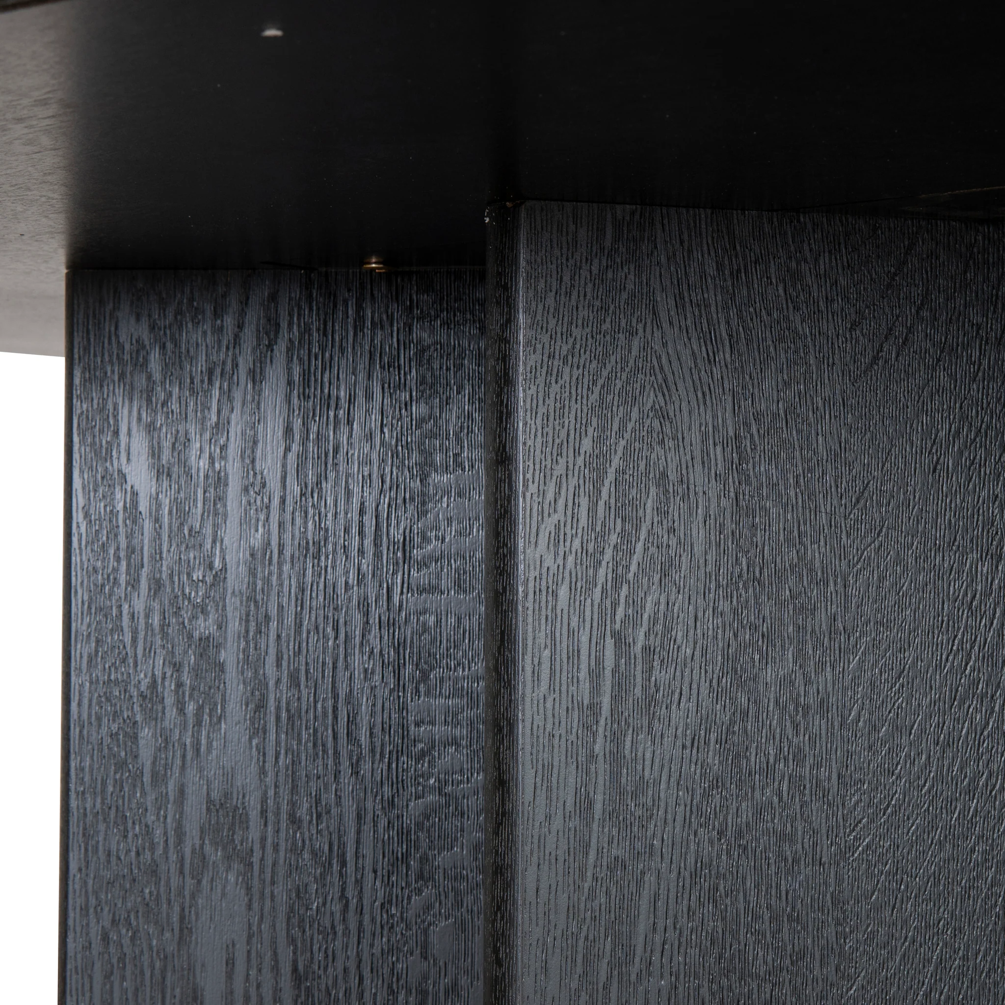 Roshan 3m Pill Shape Dining Table - Textured Espresso Black - Image 11