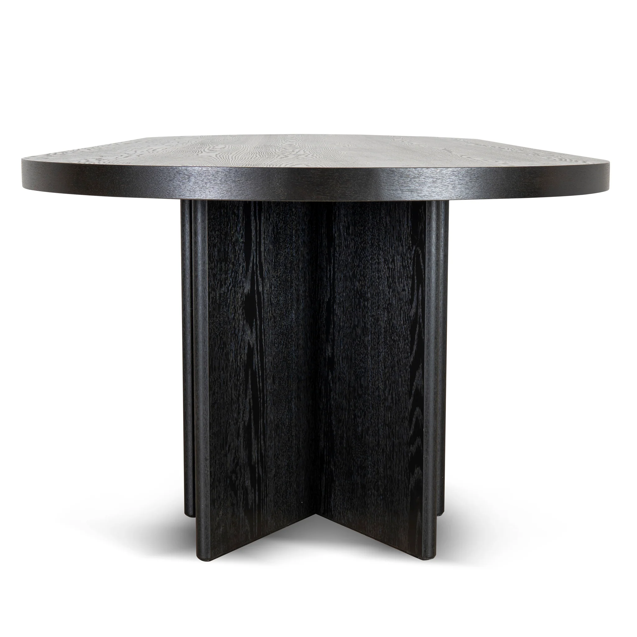 Roshan 3m Pill Shape Dining Table - Textured Espresso Black - Image 14