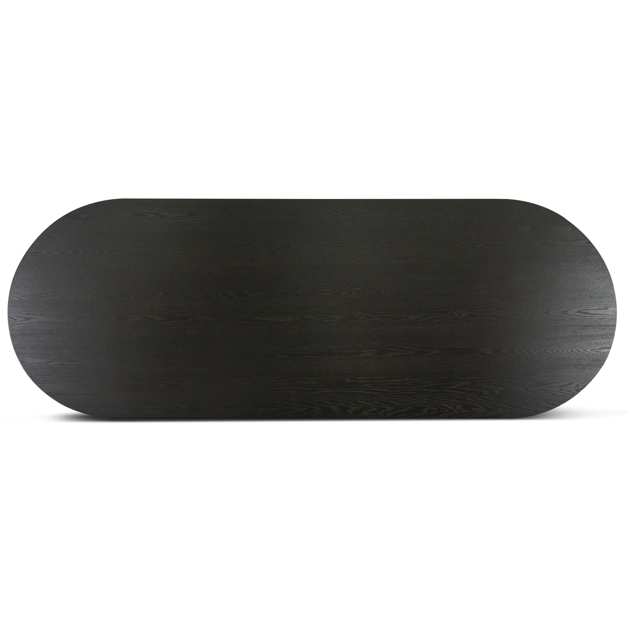 Roshan 3m Pill Shape Dining Table - Textured Espresso Black - Image 15