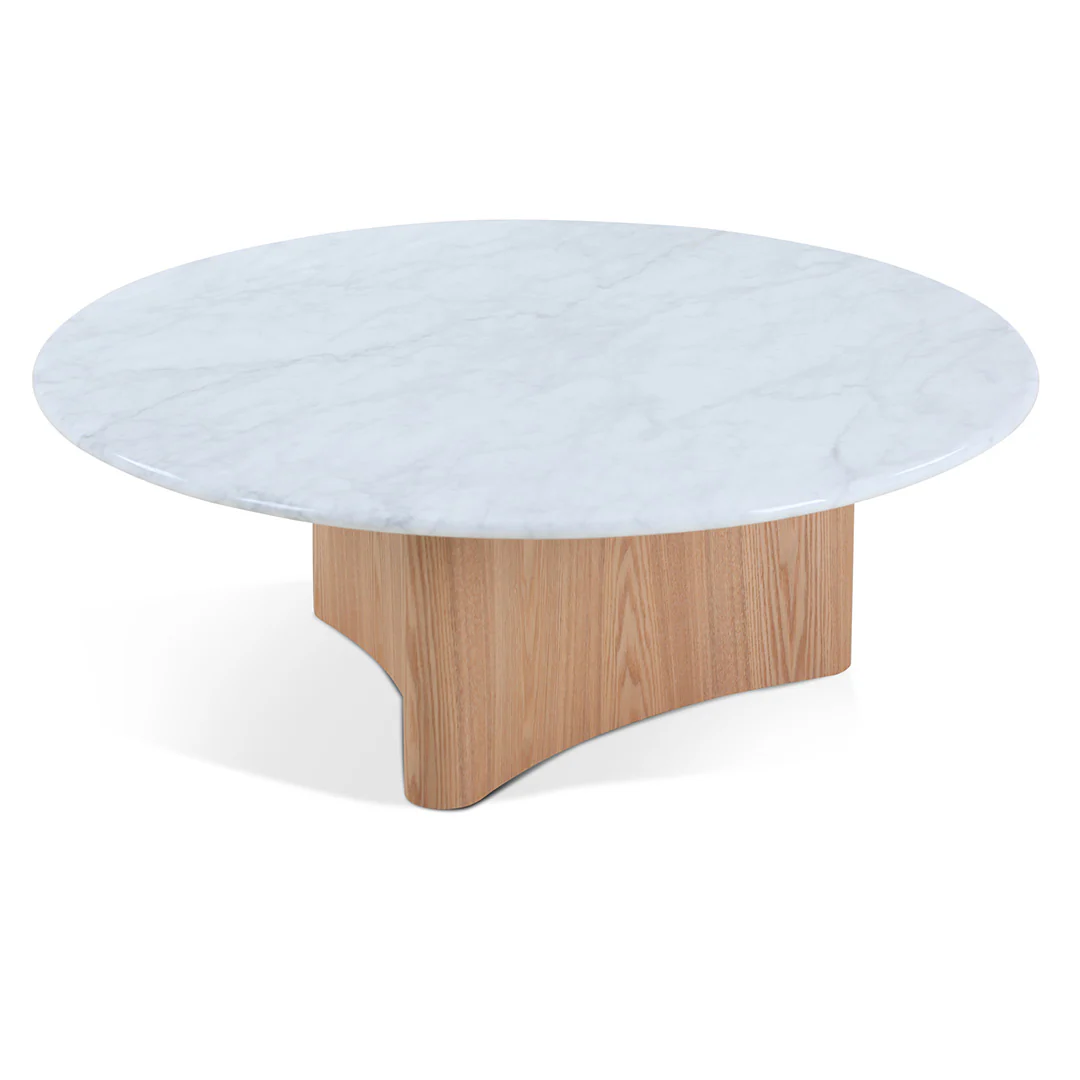 Zafar Nested Marble Coffee Table - Natural - Image 3
