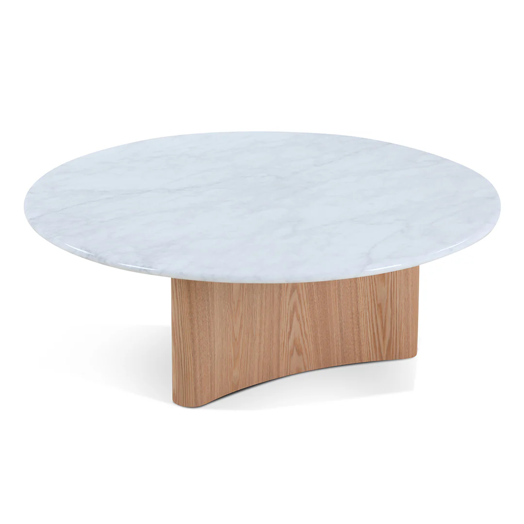 Zafar Nested Marble Coffee Table - Natural - Image 4