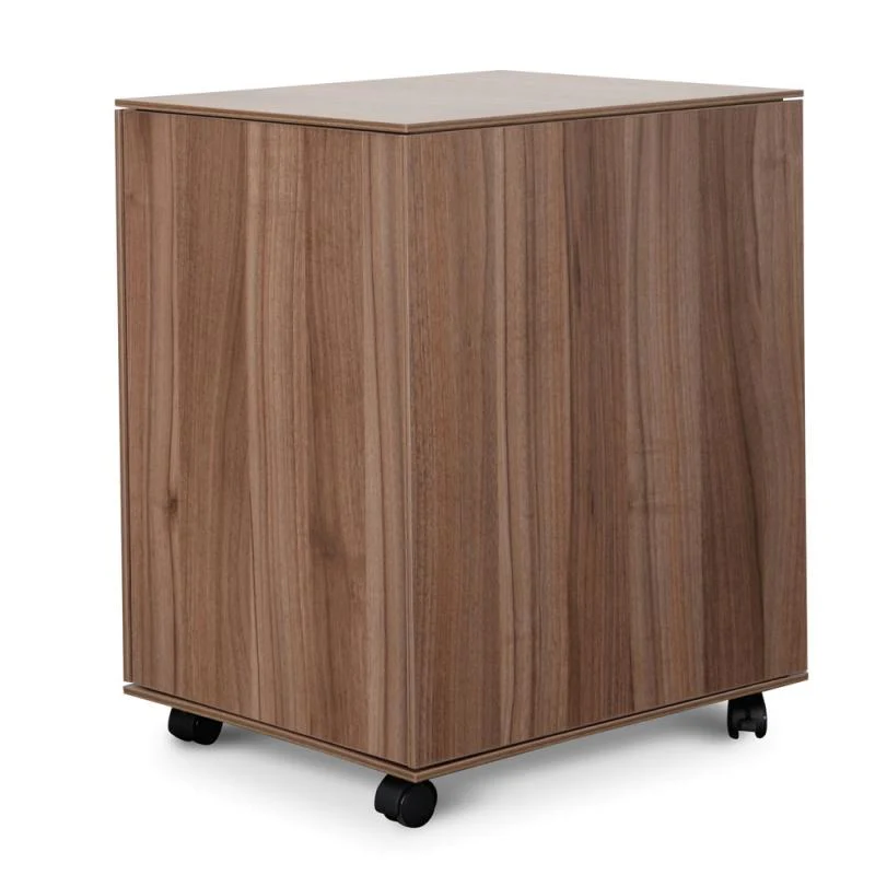 Excel 2 Drawer Wooden Mobile Pedestal - Walnut - Image 3