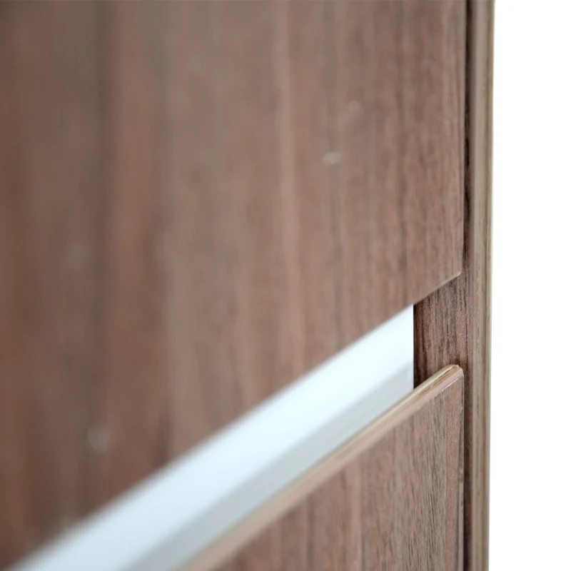 Excel 2 Drawer Wooden Mobile Pedestal - Walnut - Image 5