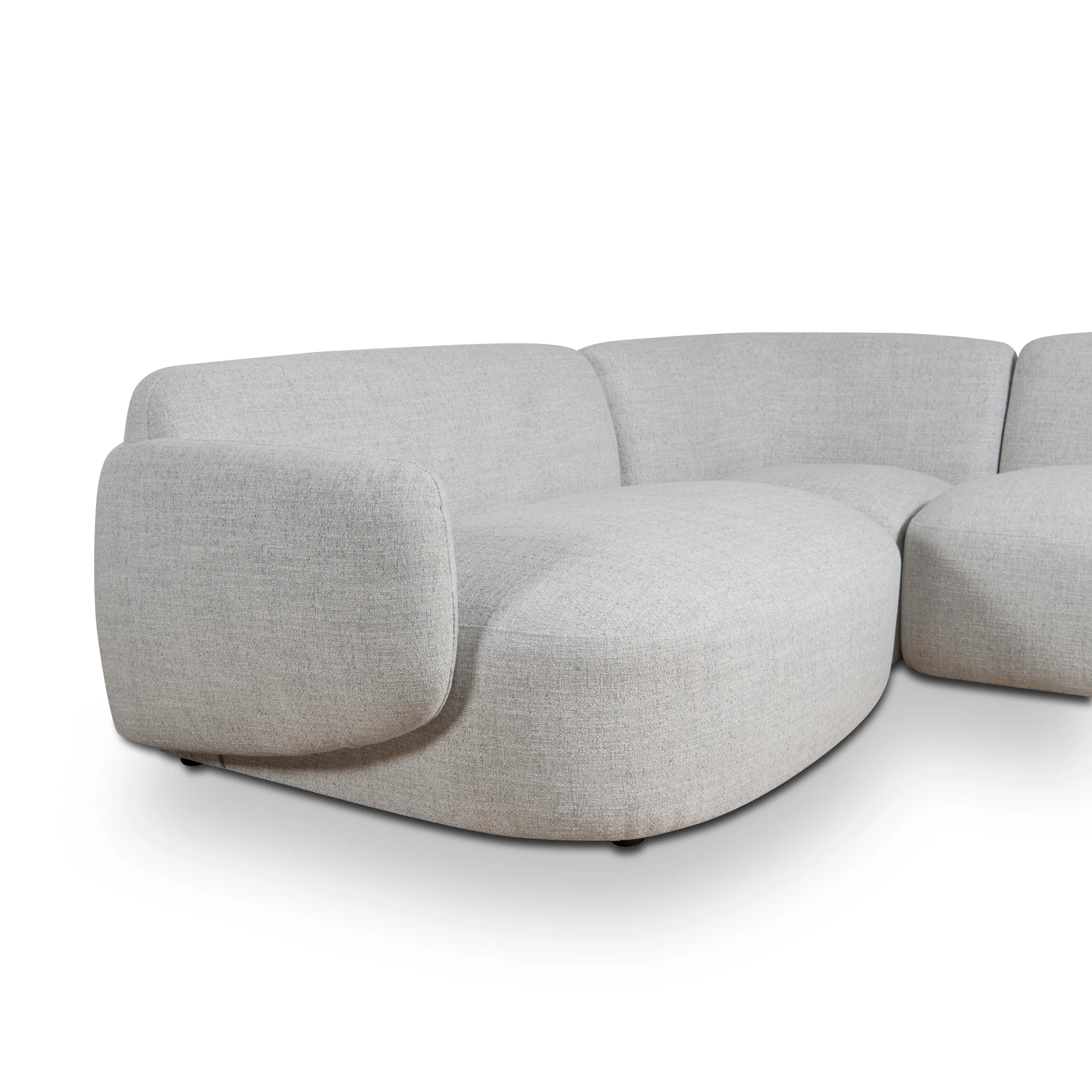 Gosling Left Chaise Modular Sofa - Cloud Grey - Image 10