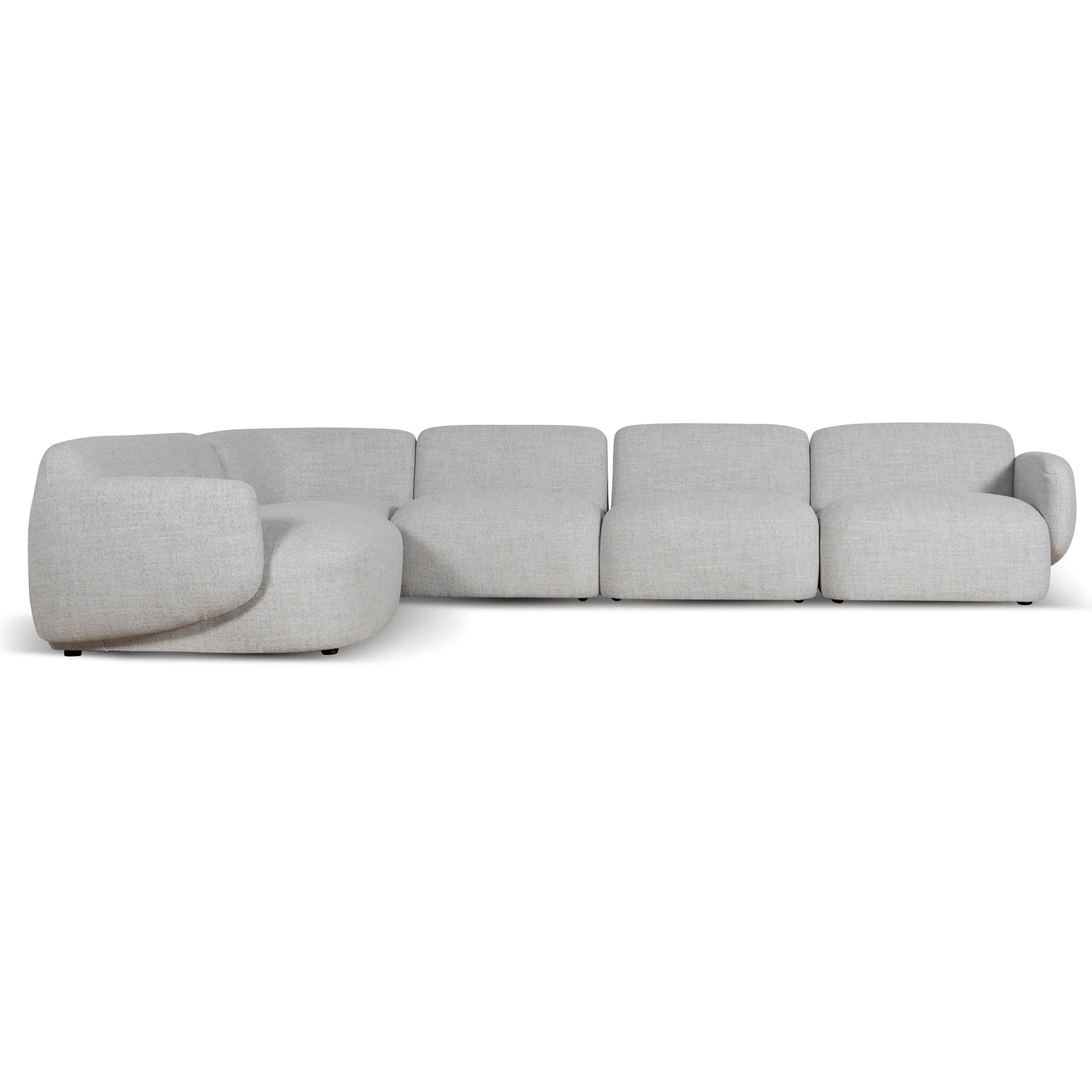Gosling Left Chaise Modular Sofa - Cloud Grey - Image 9