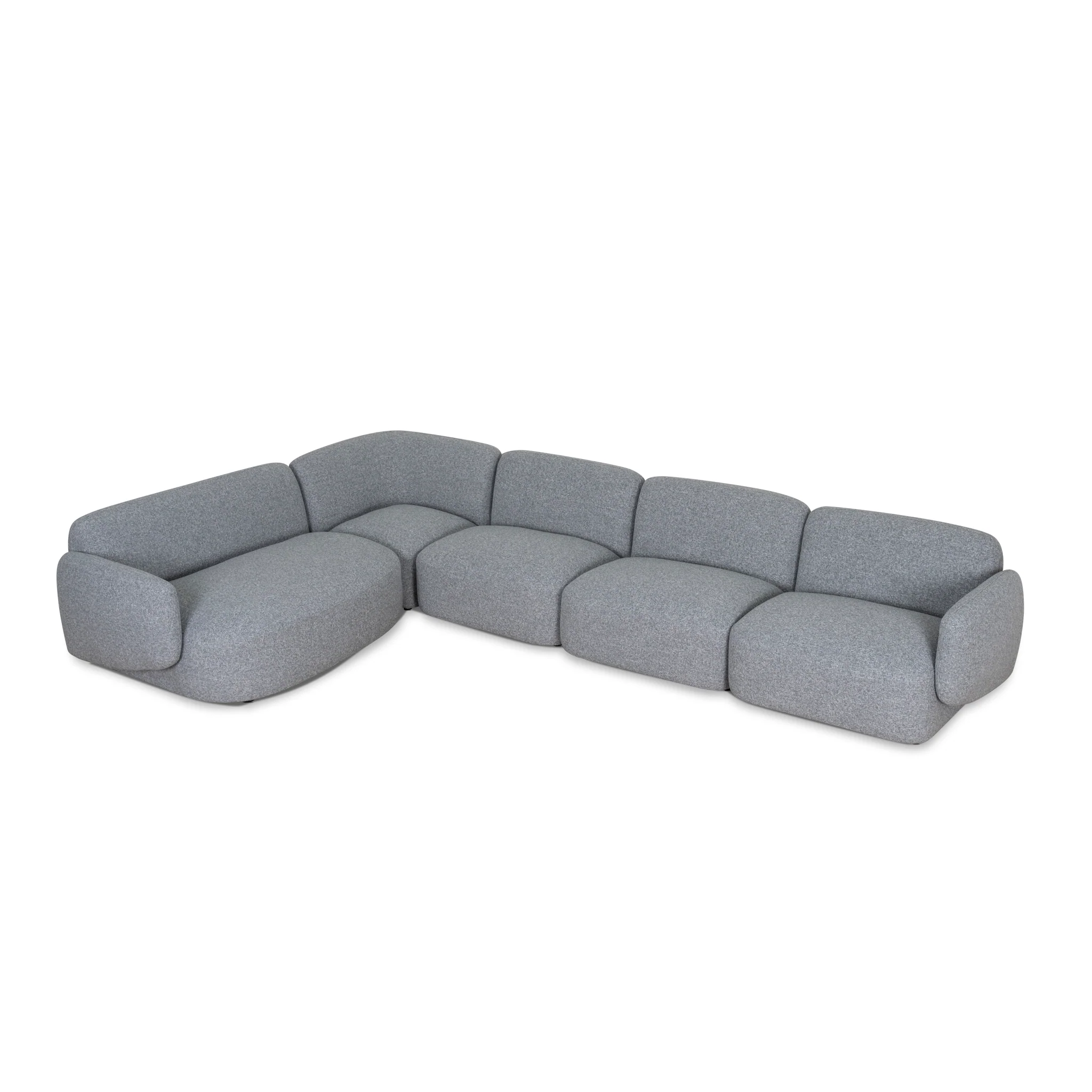 Gosling Left Chaise Modular Sofa - Glacier Grey - Image 4