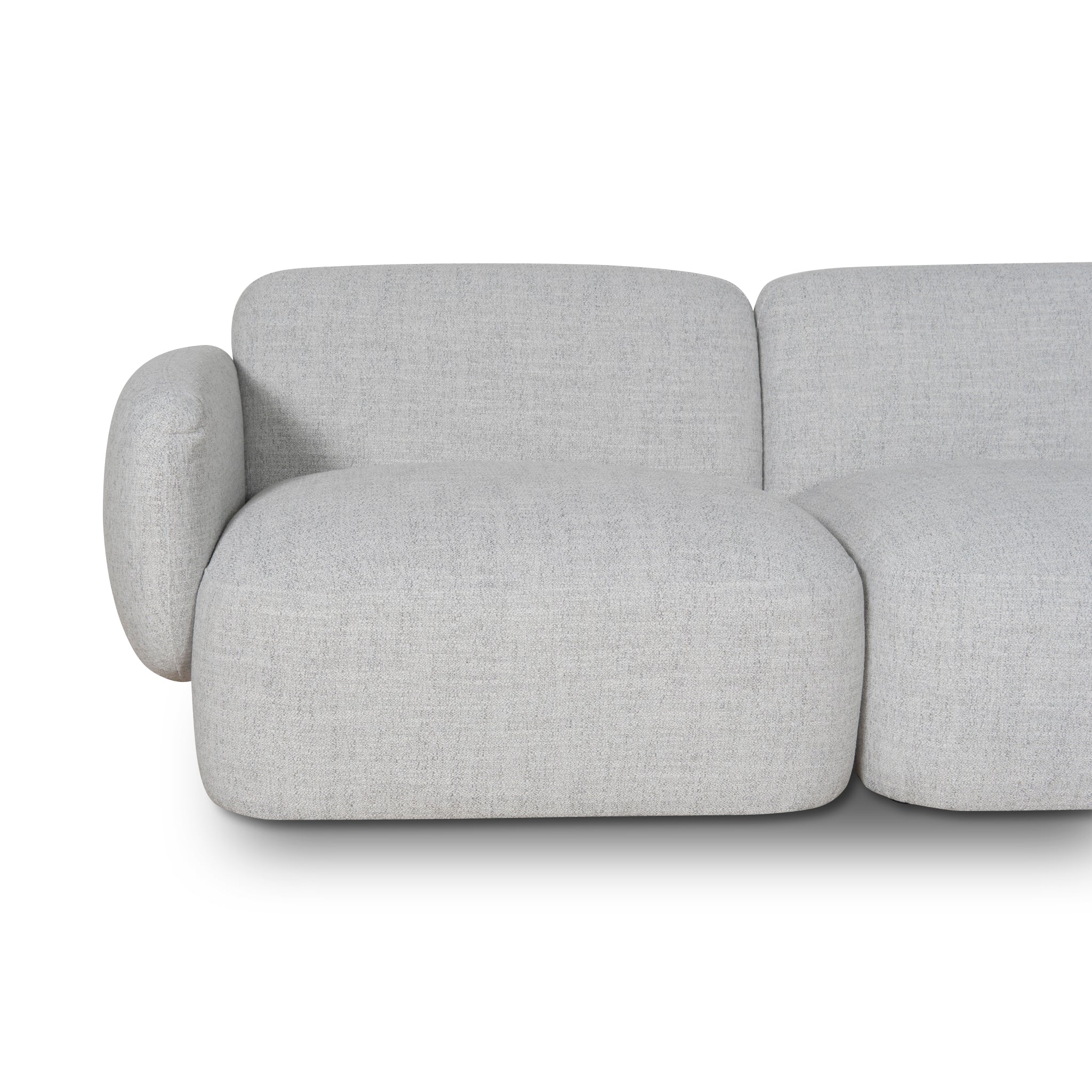 Gosling Right Chaise Modular Sofa - Cloud Grey - Image 3