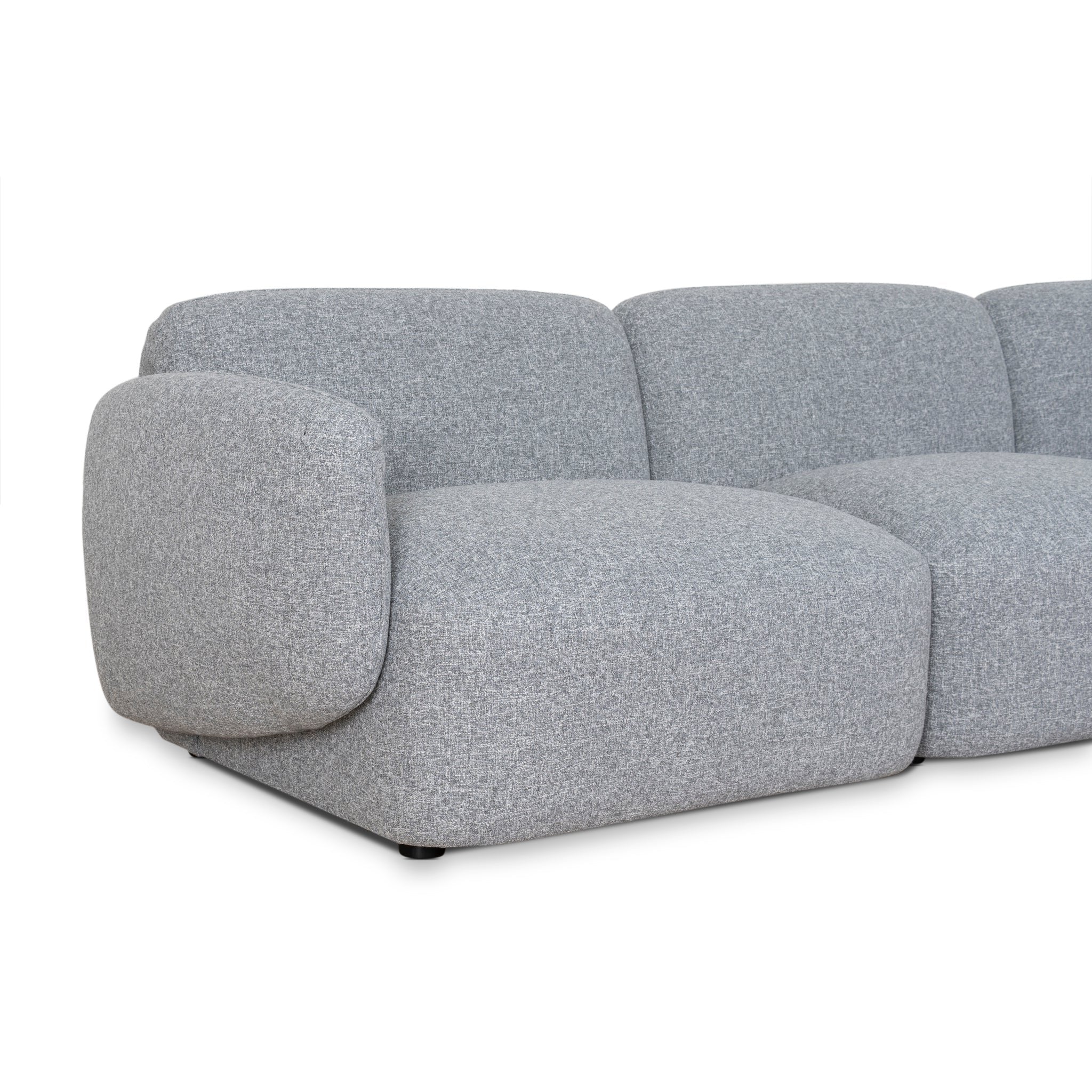 Gosling Right Chaise Modular Sofa - Glacier Grey - Image 6