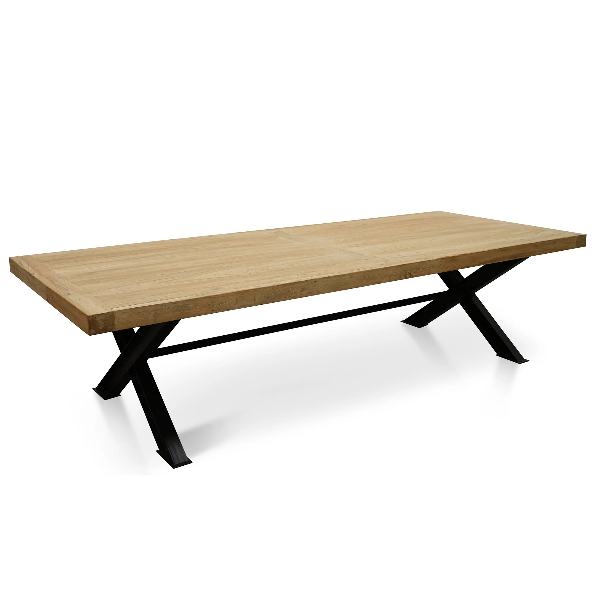 Harrison 3m Reclaimed 8 Seater Dining Table - Natural - Image 4