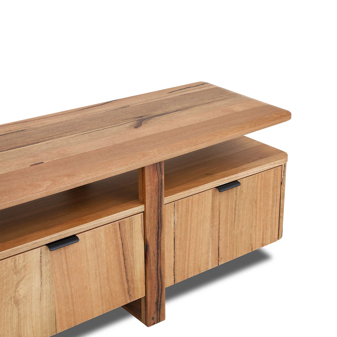 Hirata 2.1m TV Entertainment Unit - Marri Natural - Image 4