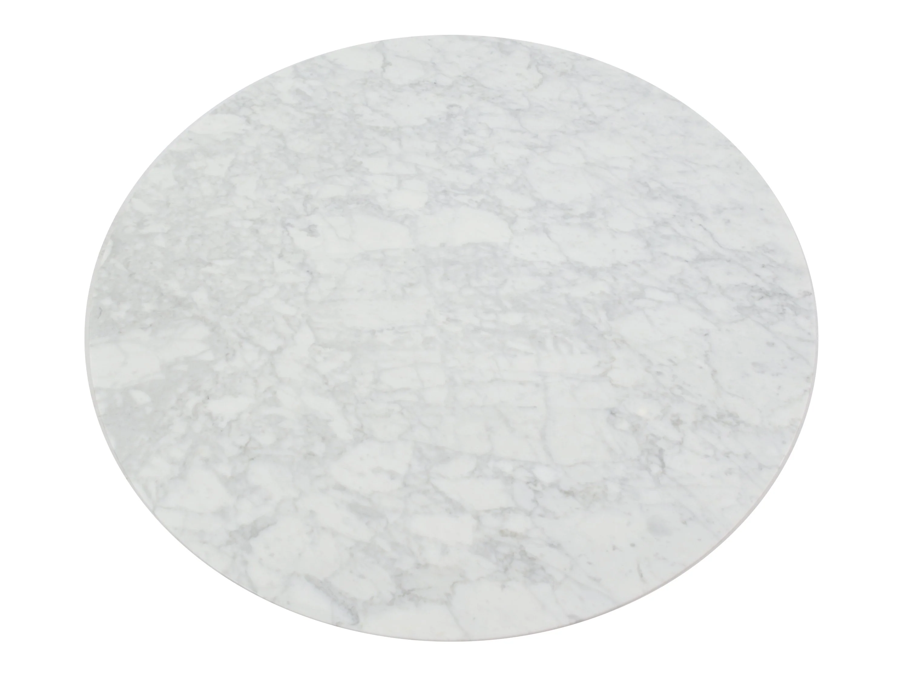 Hunter 100cm Round Marble Coffee Table - Natural - Image 4