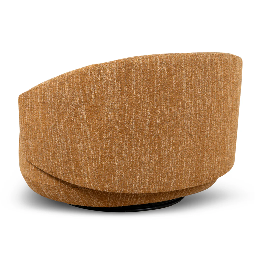 Janis Swivel Armchair - Ginger Brown - Image 4