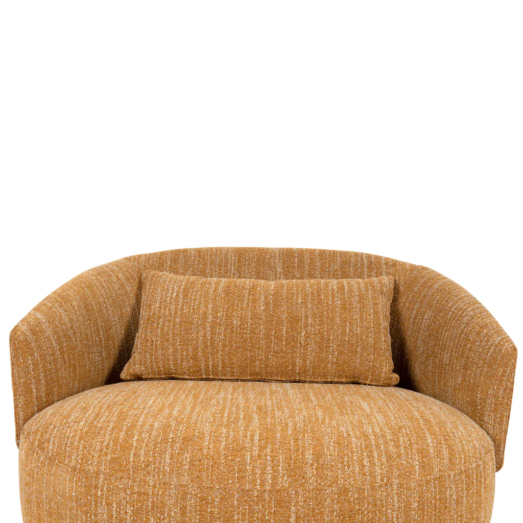 Janis Swivel Armchair - Ginger Brown - Image 6