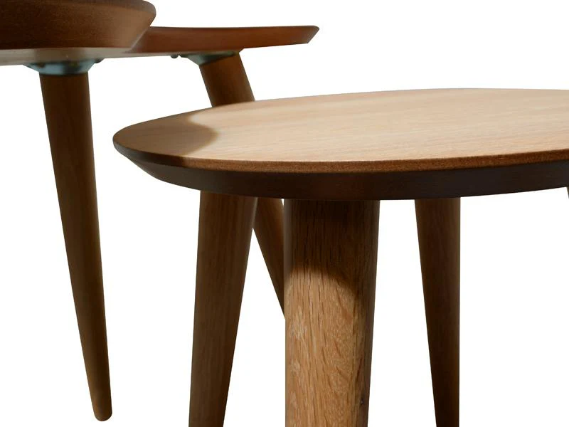 Johansen Nest of Wooden Side Tables - Natural - Image 4