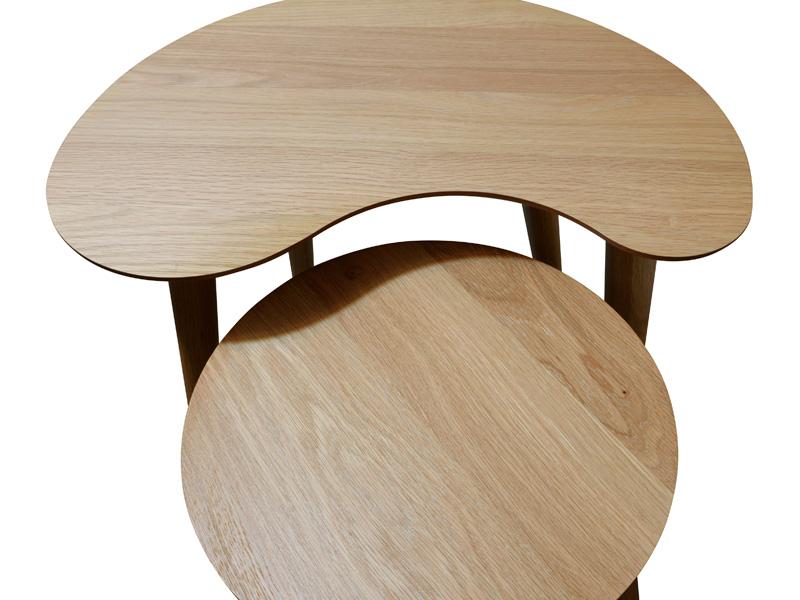 Johansen Nest of Wooden Side Tables - Natural - Image 5