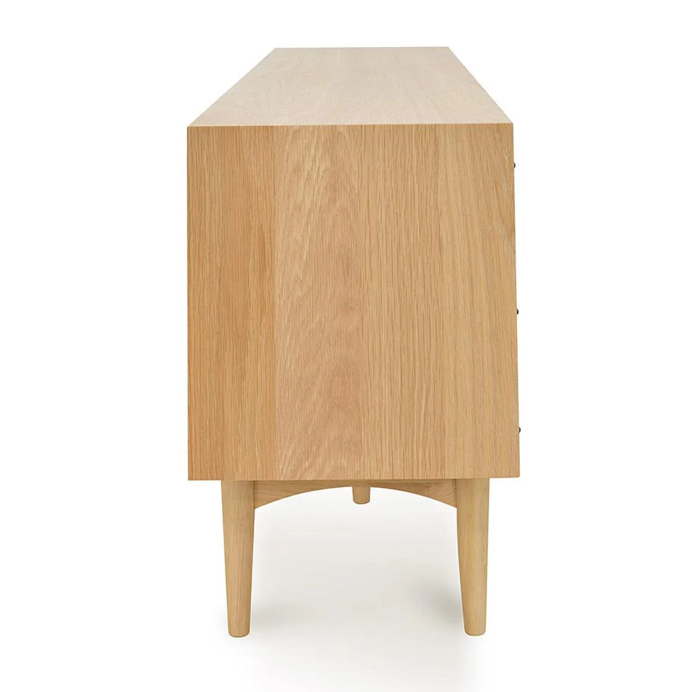 Johansen Scandinavian 180cm TV Entertainment Unit With 3 Drawers - Natural - Image 5