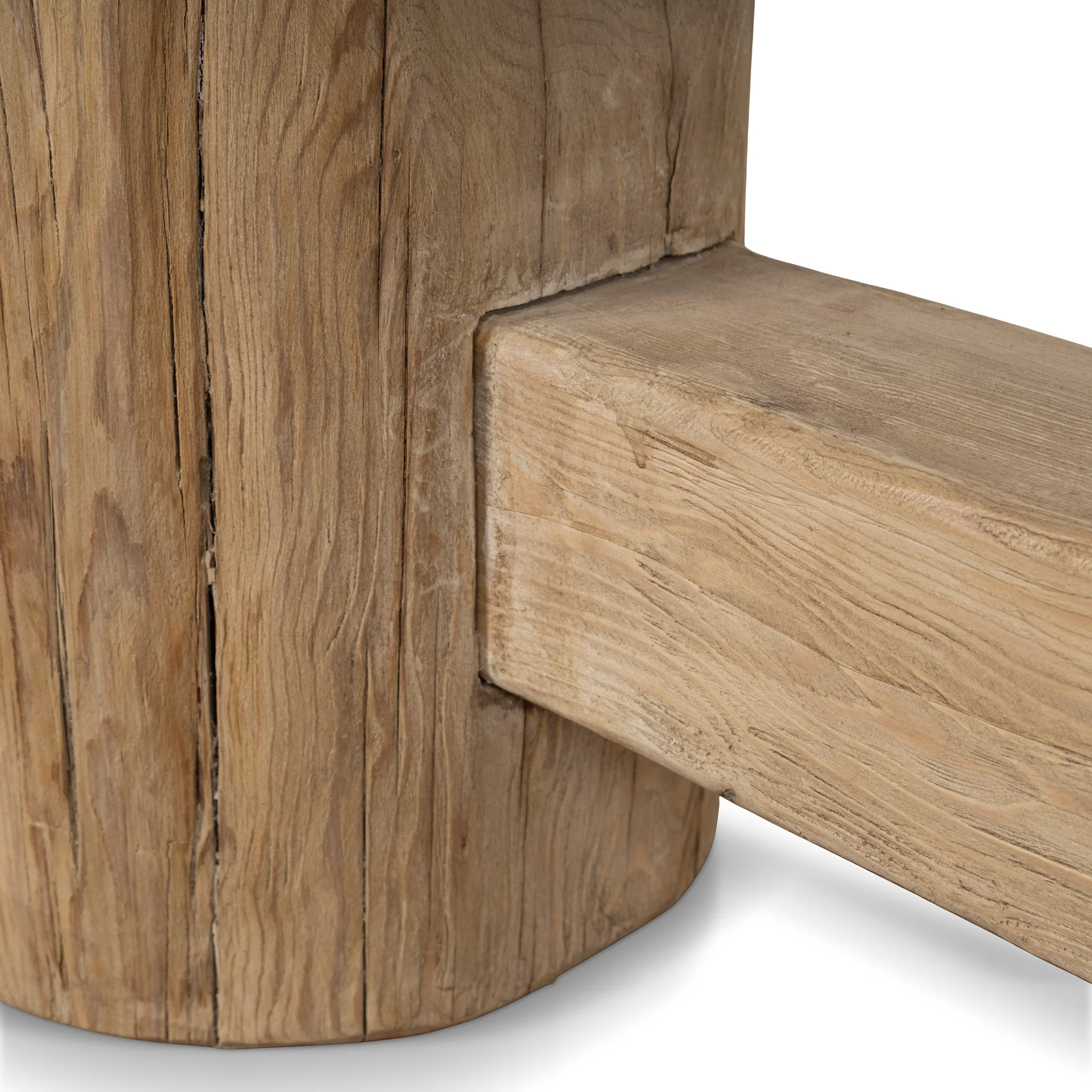 Josif 2.06m Elm Bench - Natural - Image 10