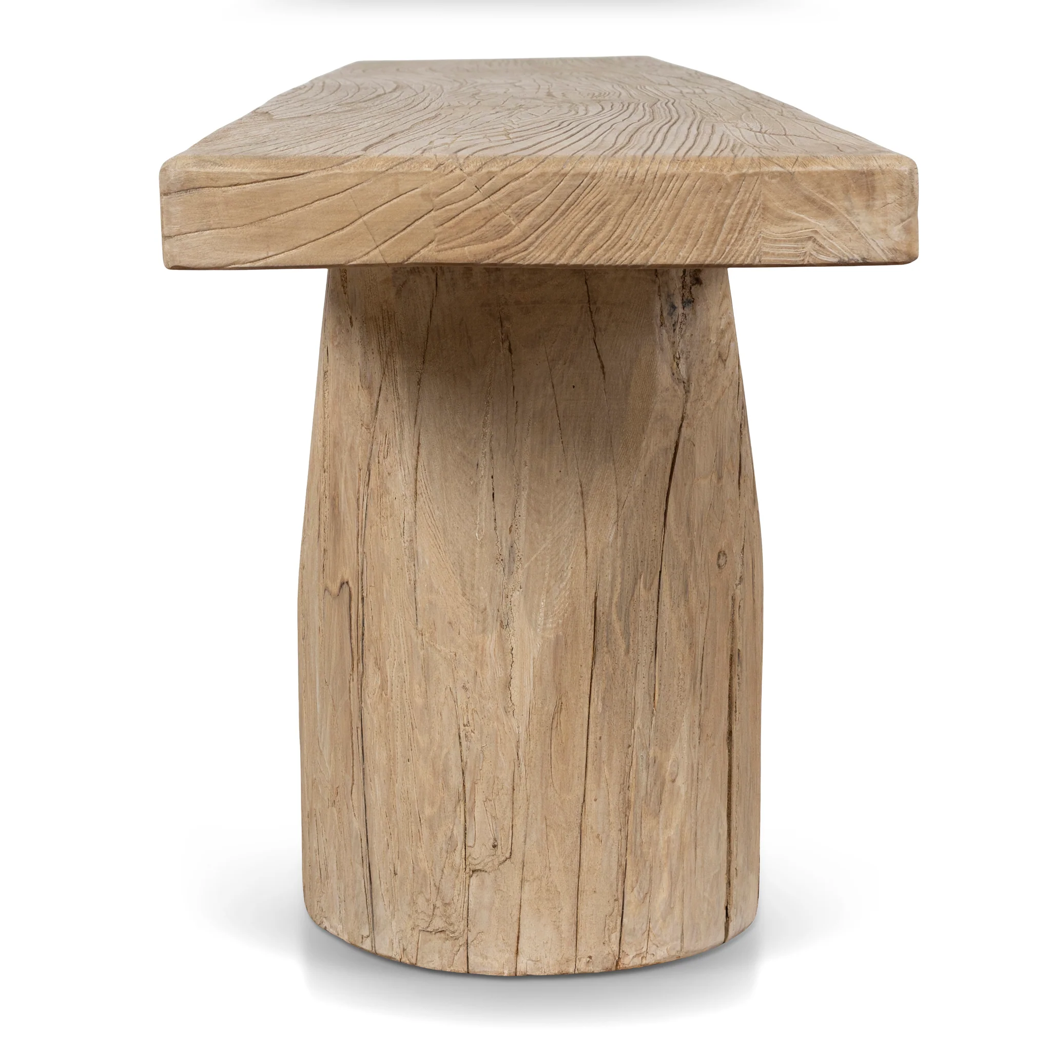 Josif 2.06m Elm Bench - Natural - Image 6