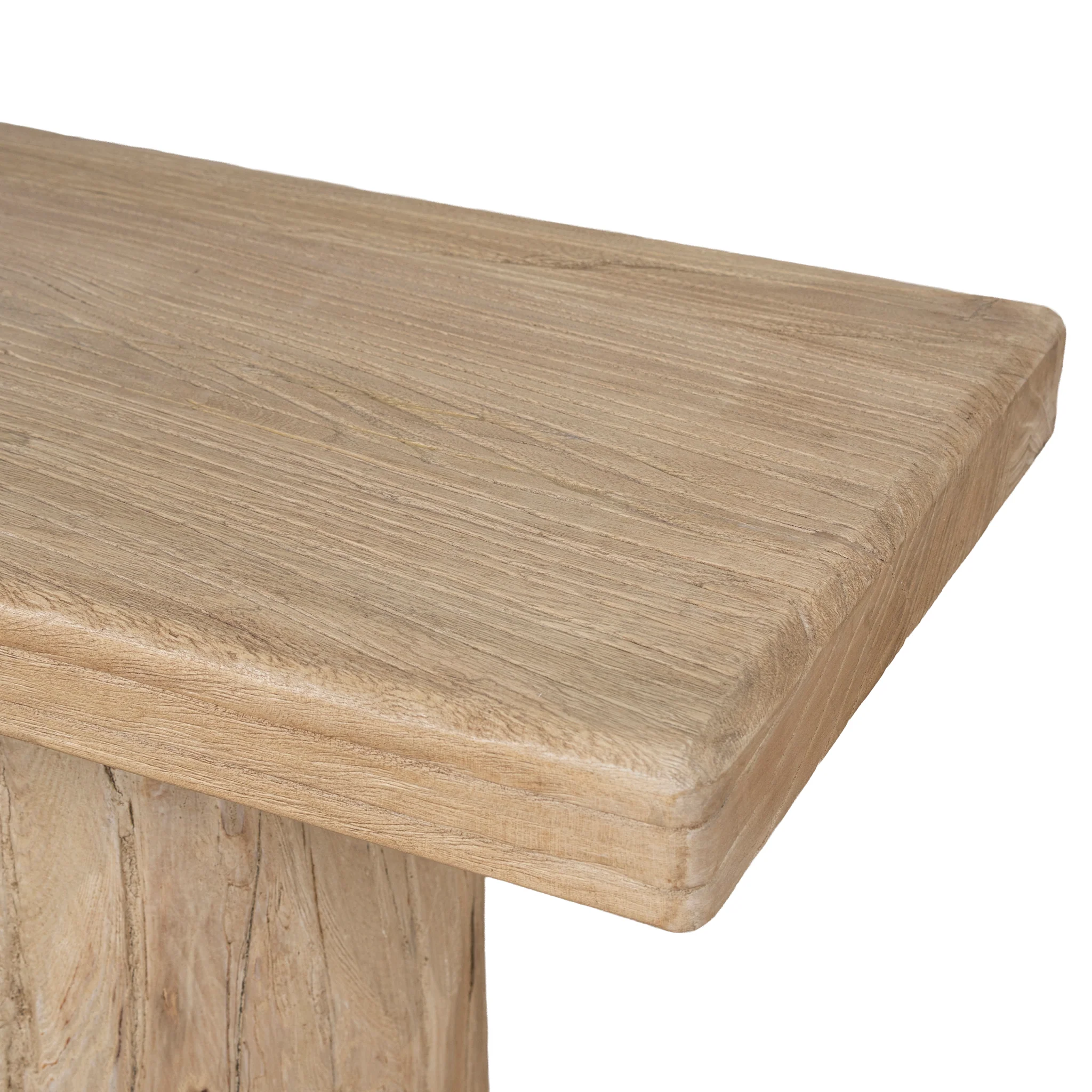 Josif 2.06m Elm Bench - Natural - Image 9