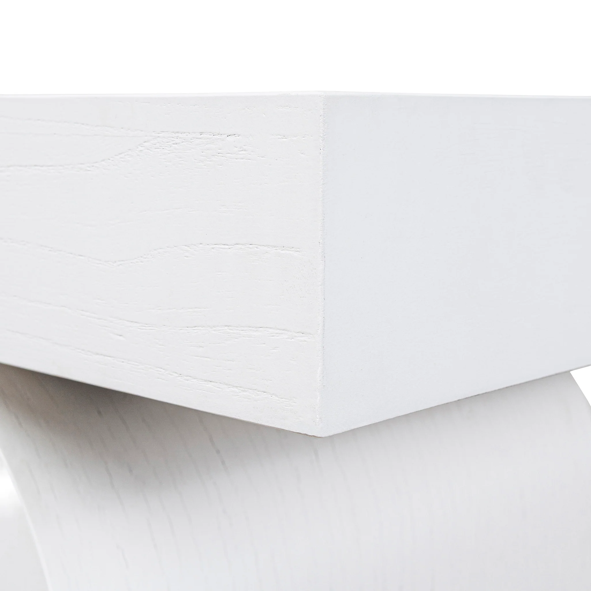 Junon 1.9m New Elm Console Table - Full White - Image 10