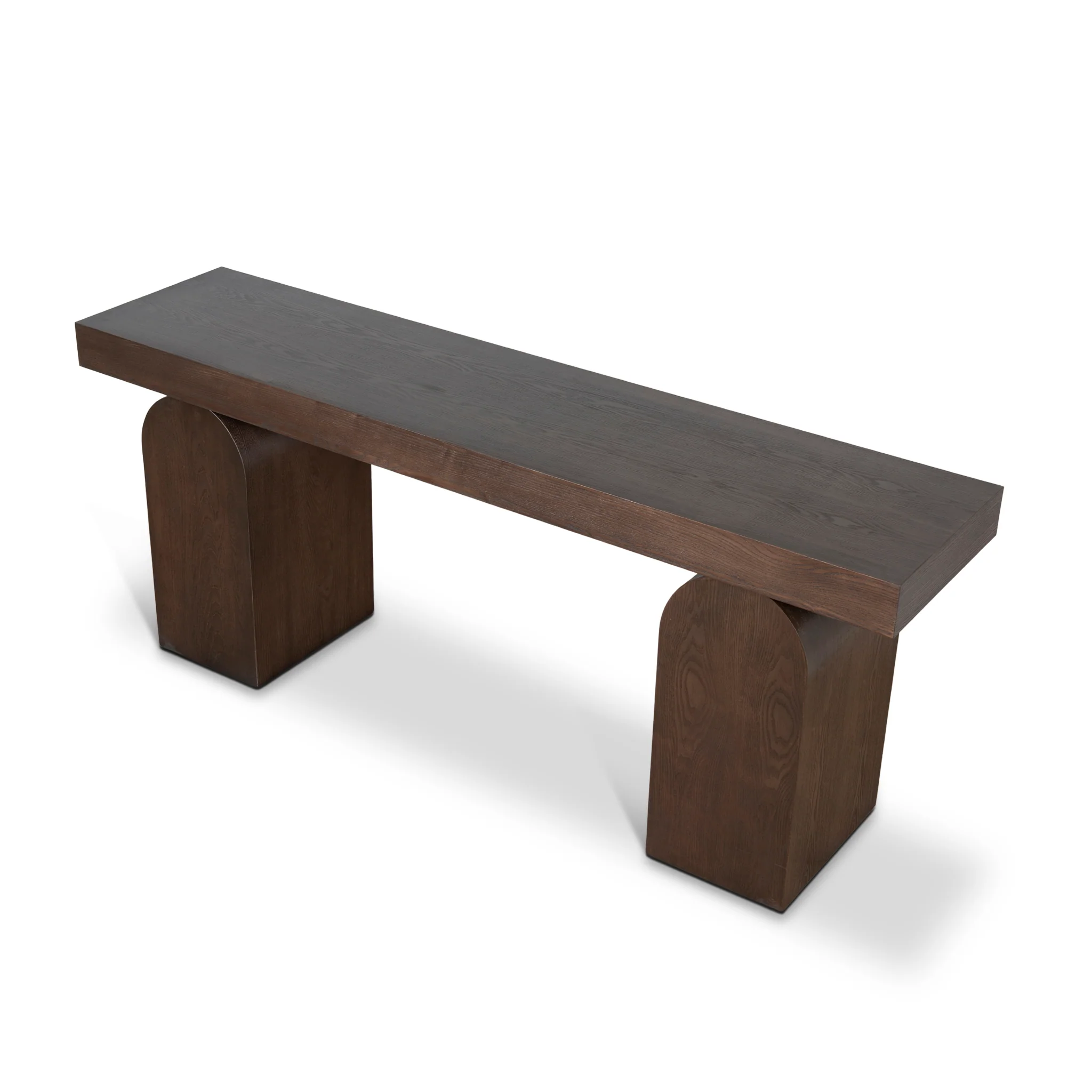 Junon 1.9m New Elm Console Table - Walnut - Image 3