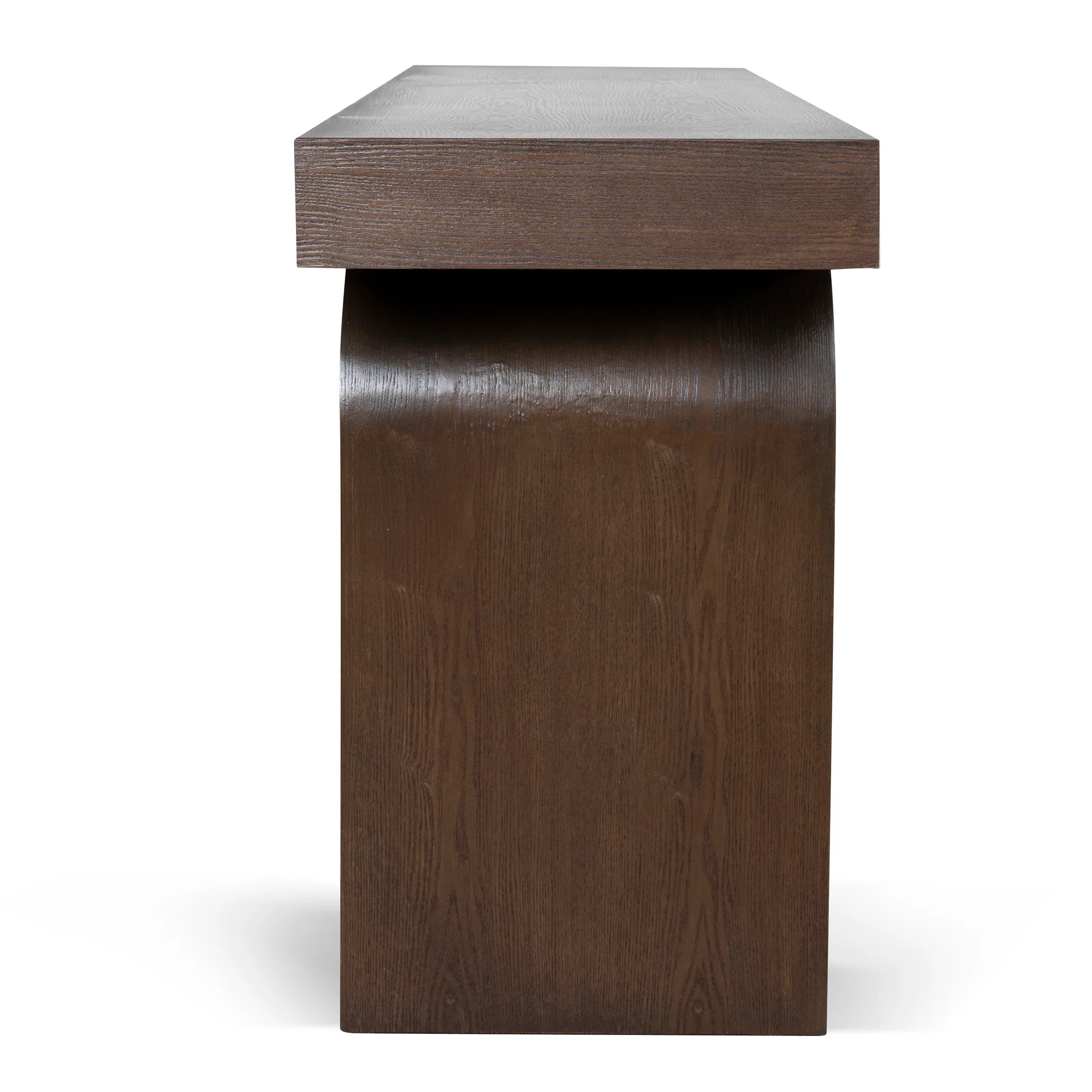 Junon 1.9m New Elm Console Table - Walnut - Image 4