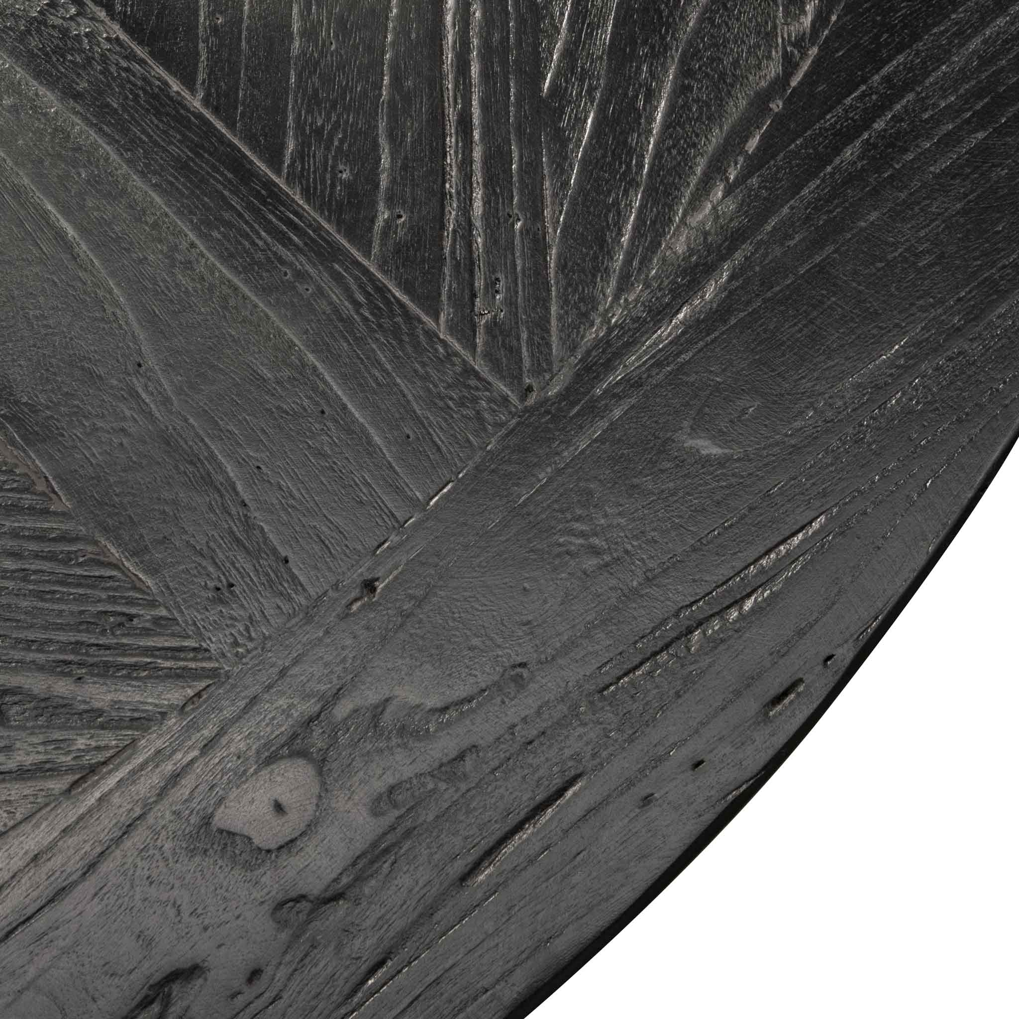 Kara 1.6m Round Dining Table - Full Black - Image 6