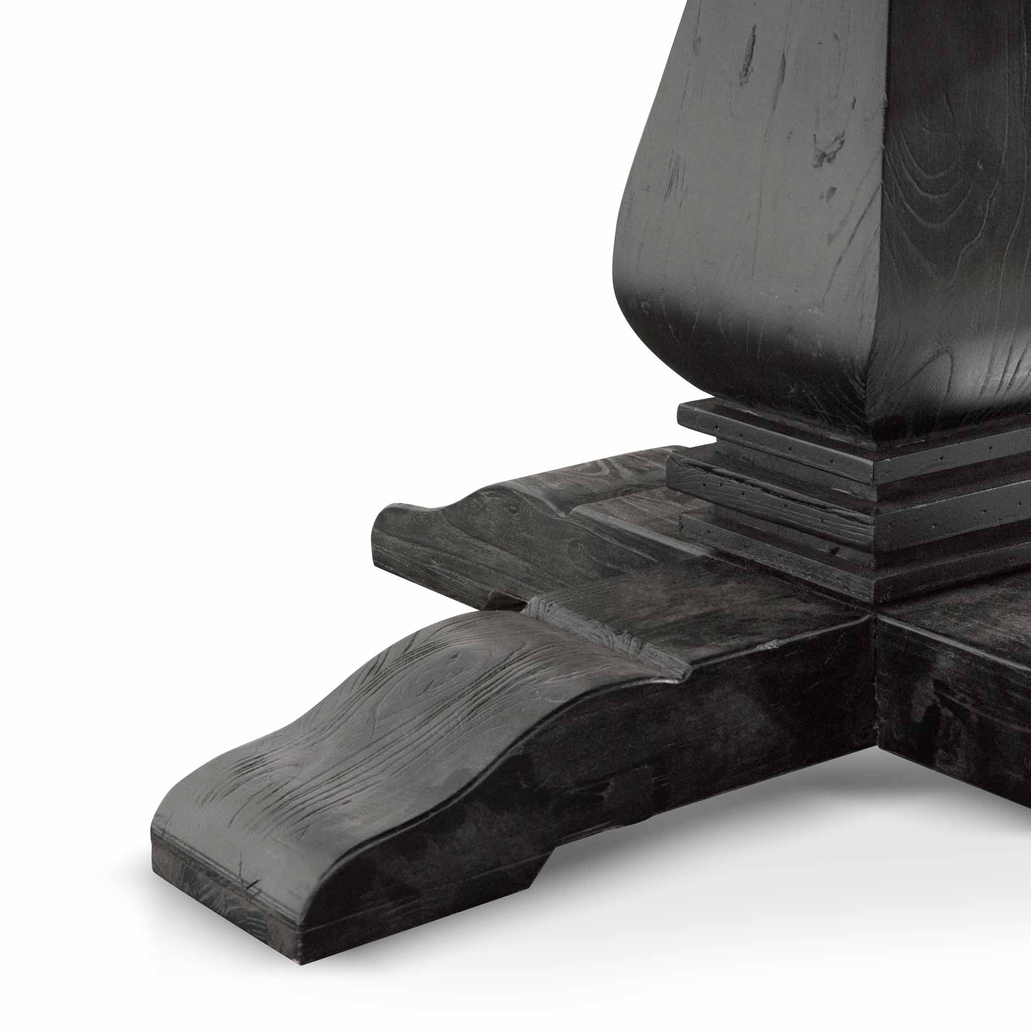 Kara 1.6m Round Dining Table - Full Black - Image 8