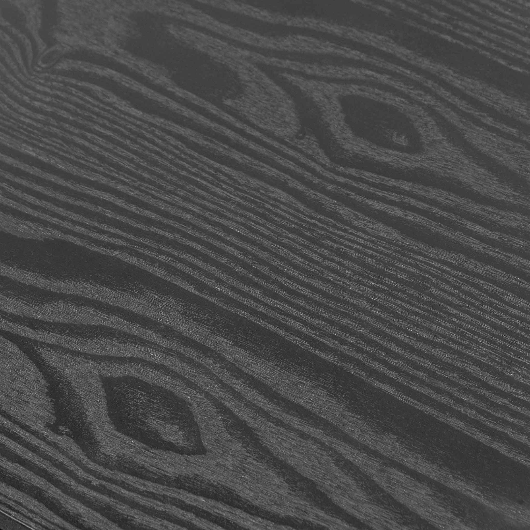 Letty 2.3m Wooden Entertainment Unit - Full Black - Image 8