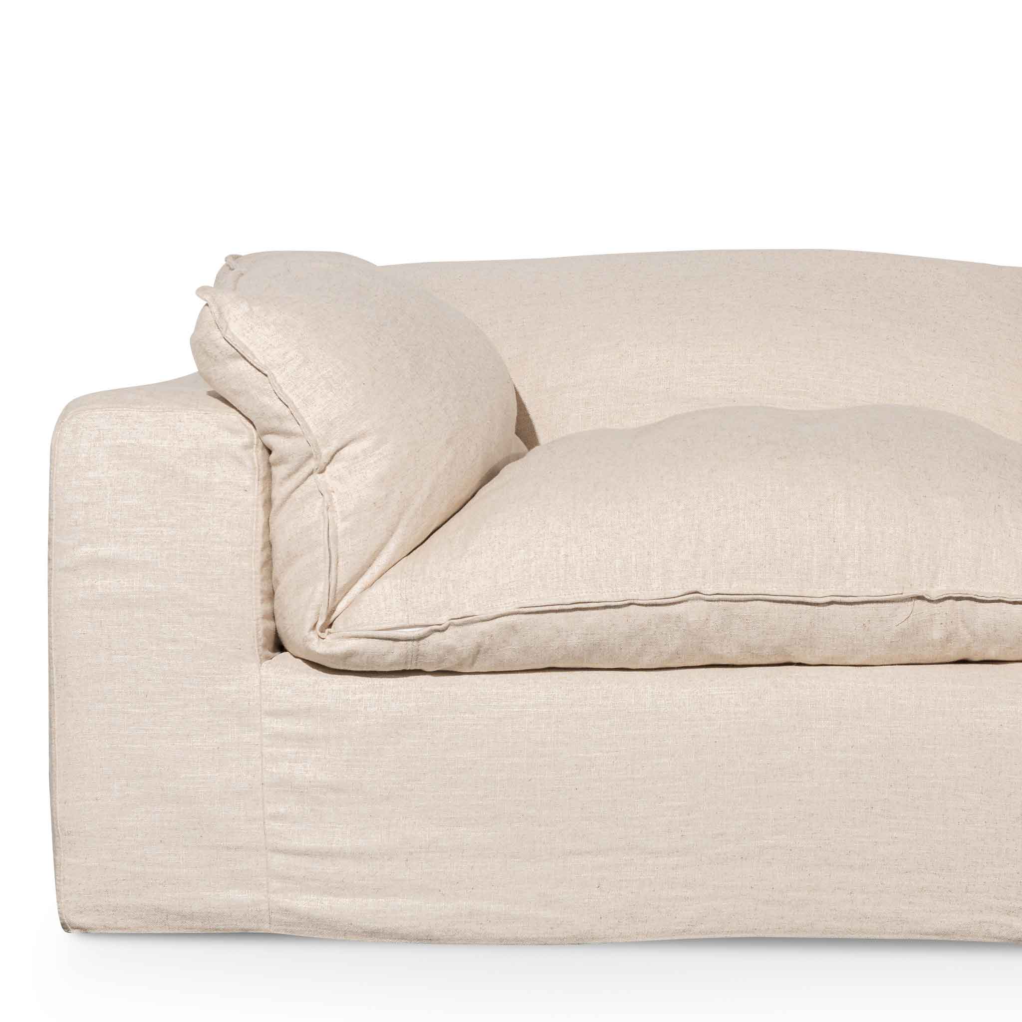 Lucian Fabric Corner Sofa - Linen Sand - Image 7