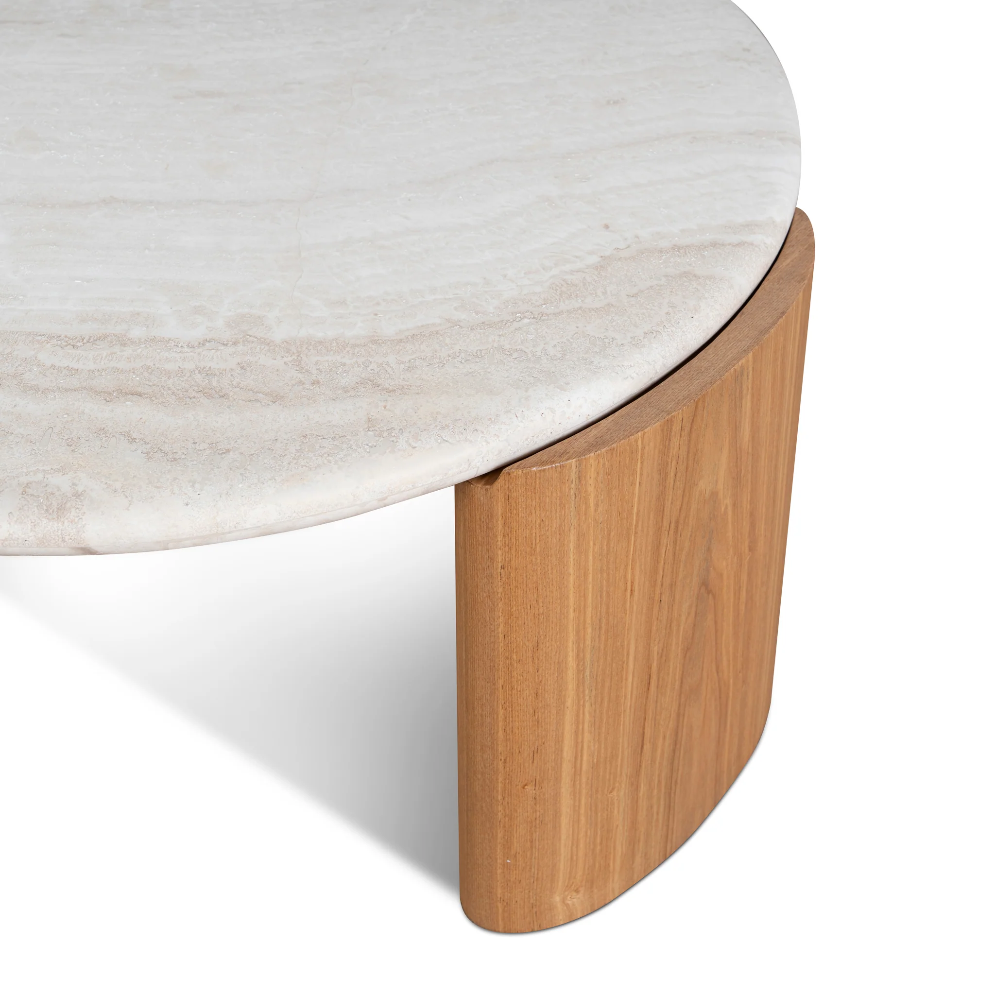 Marbela Nested Travertine Coffee Table - Natural - Image 10