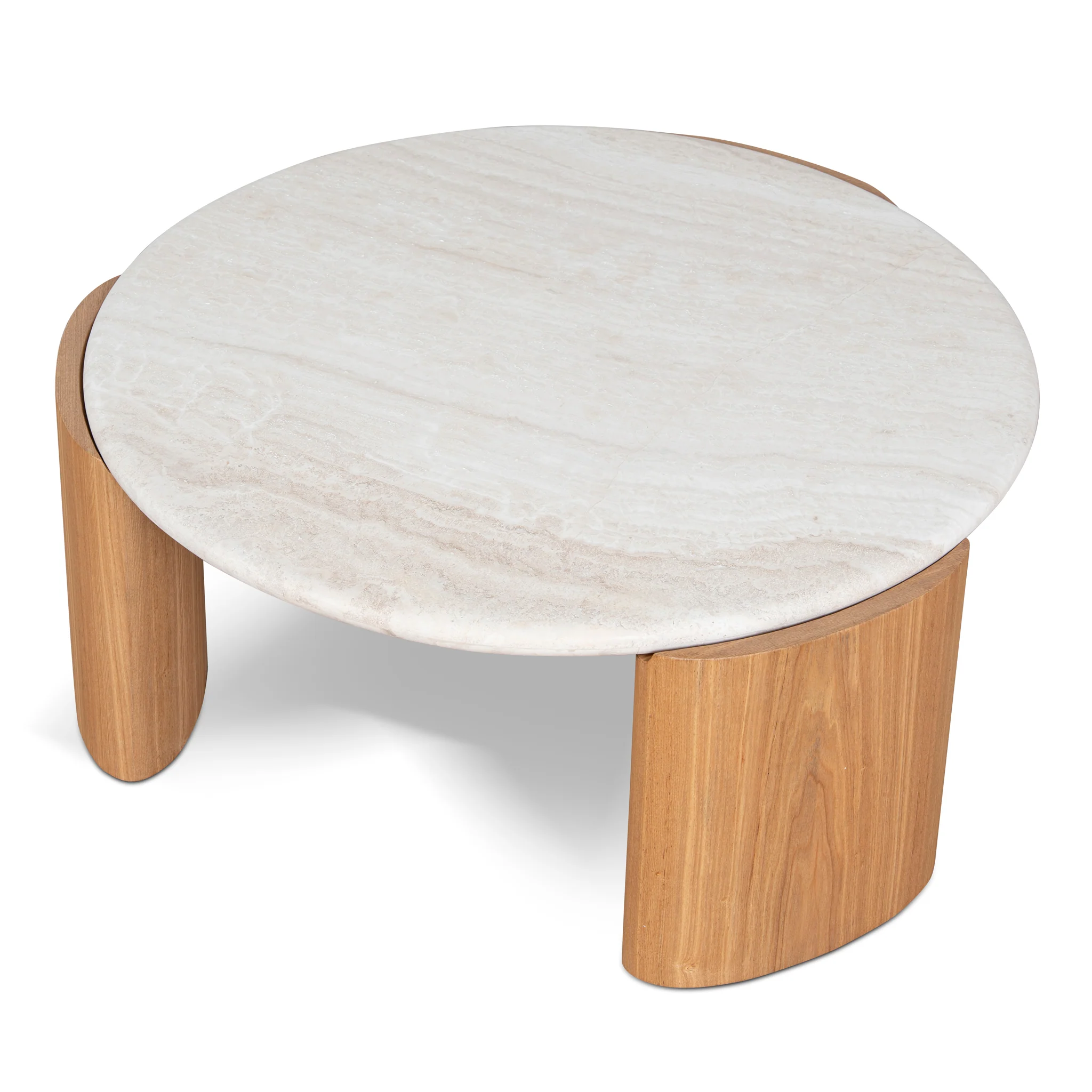 Marbela Nested Travertine Coffee Table - Natural - Image 8