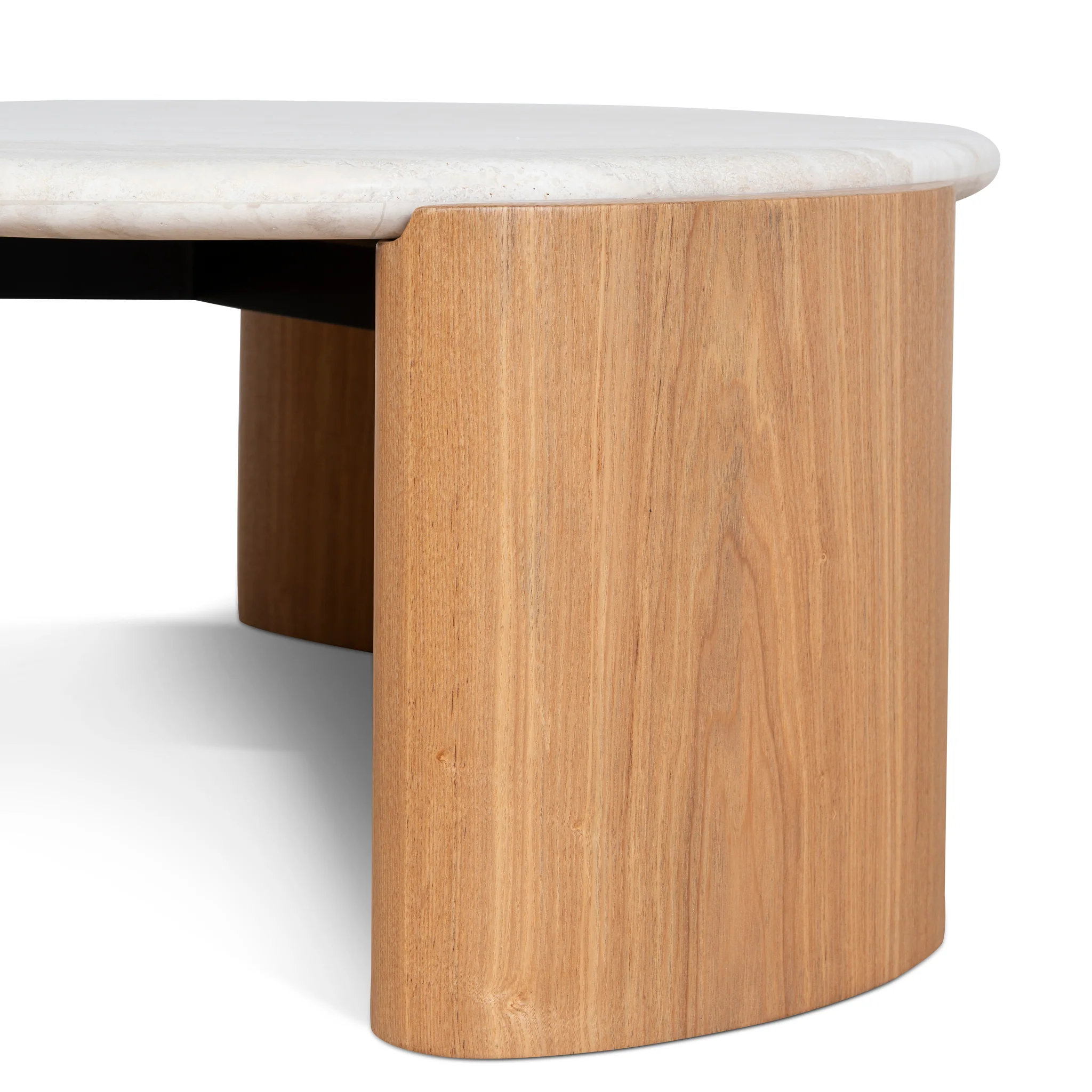 Marbela Nested Travertine Coffee Table - Natural - Image 9