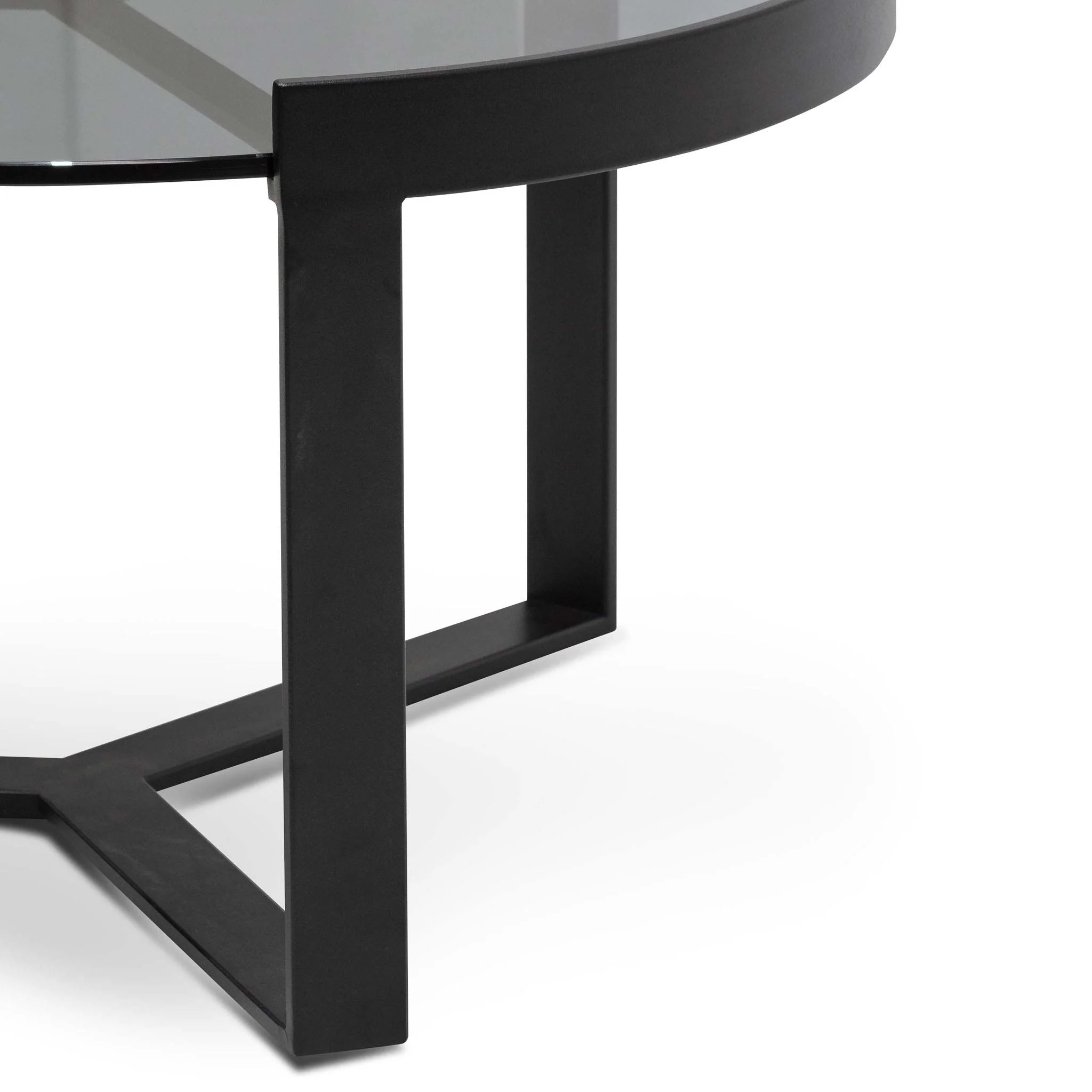 Marcel 70cm Glass Round Coffee Table - Medium - Image 3