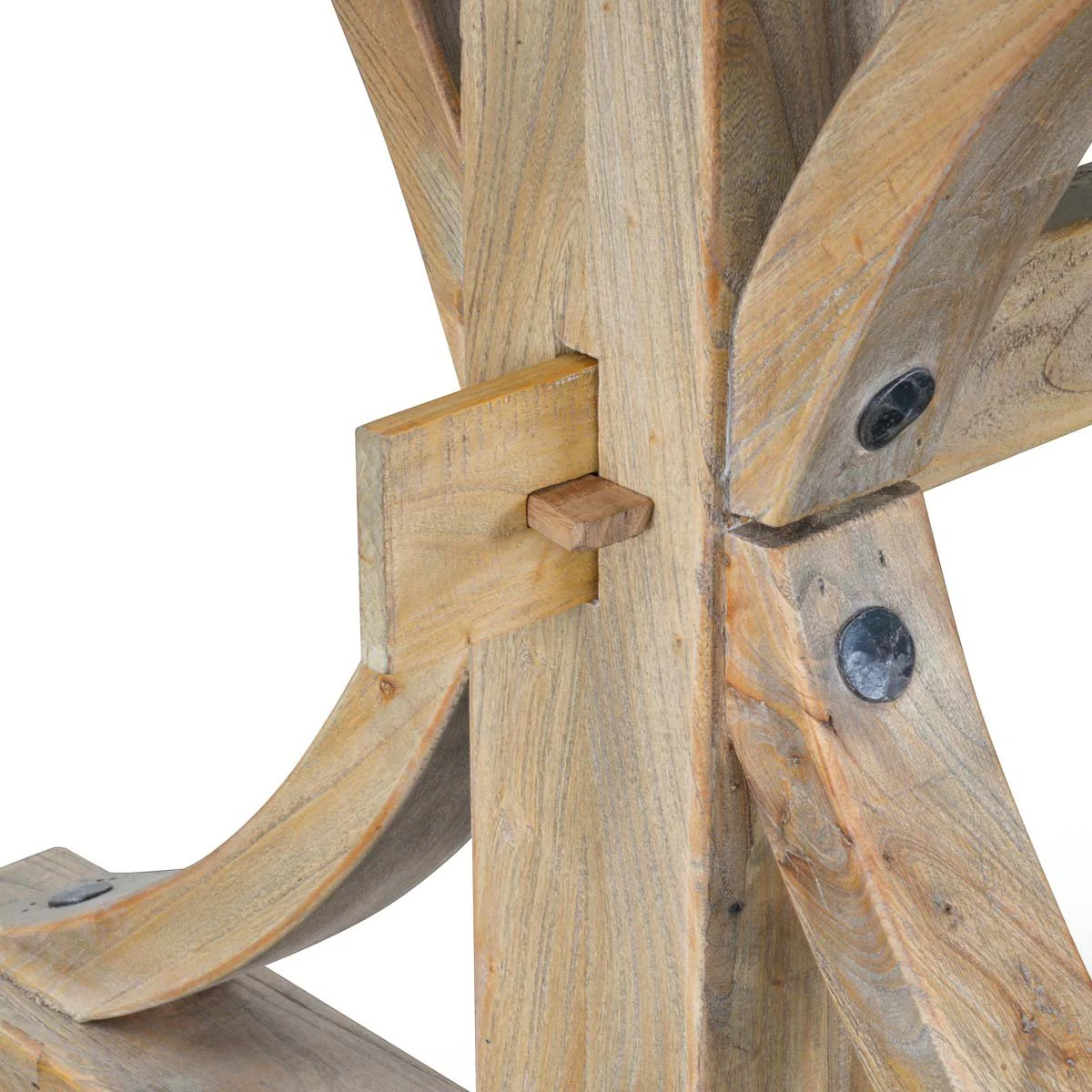 Marcus Reclaimed Elm Wood Dining Table 2M - Natural - Image 3