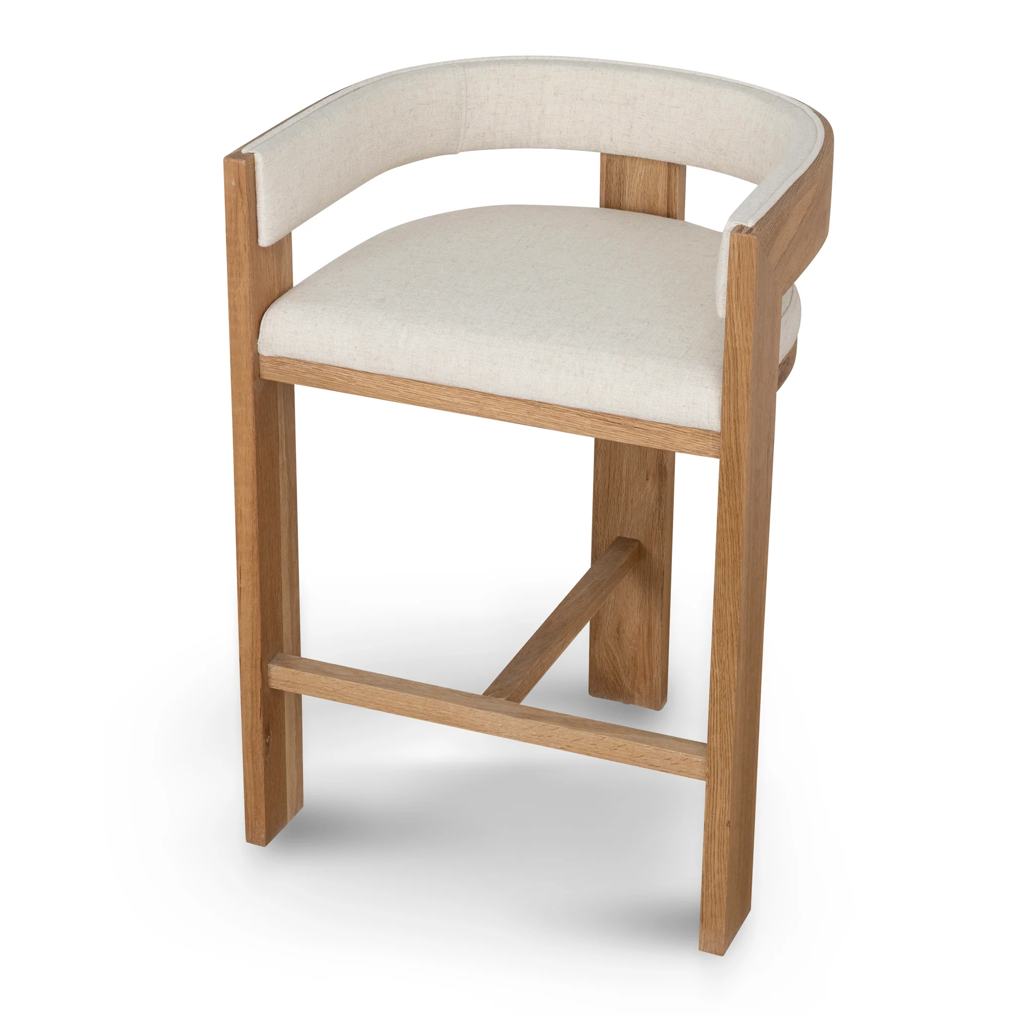 Miles Natural Barstool - Dawn Beige - Image 13