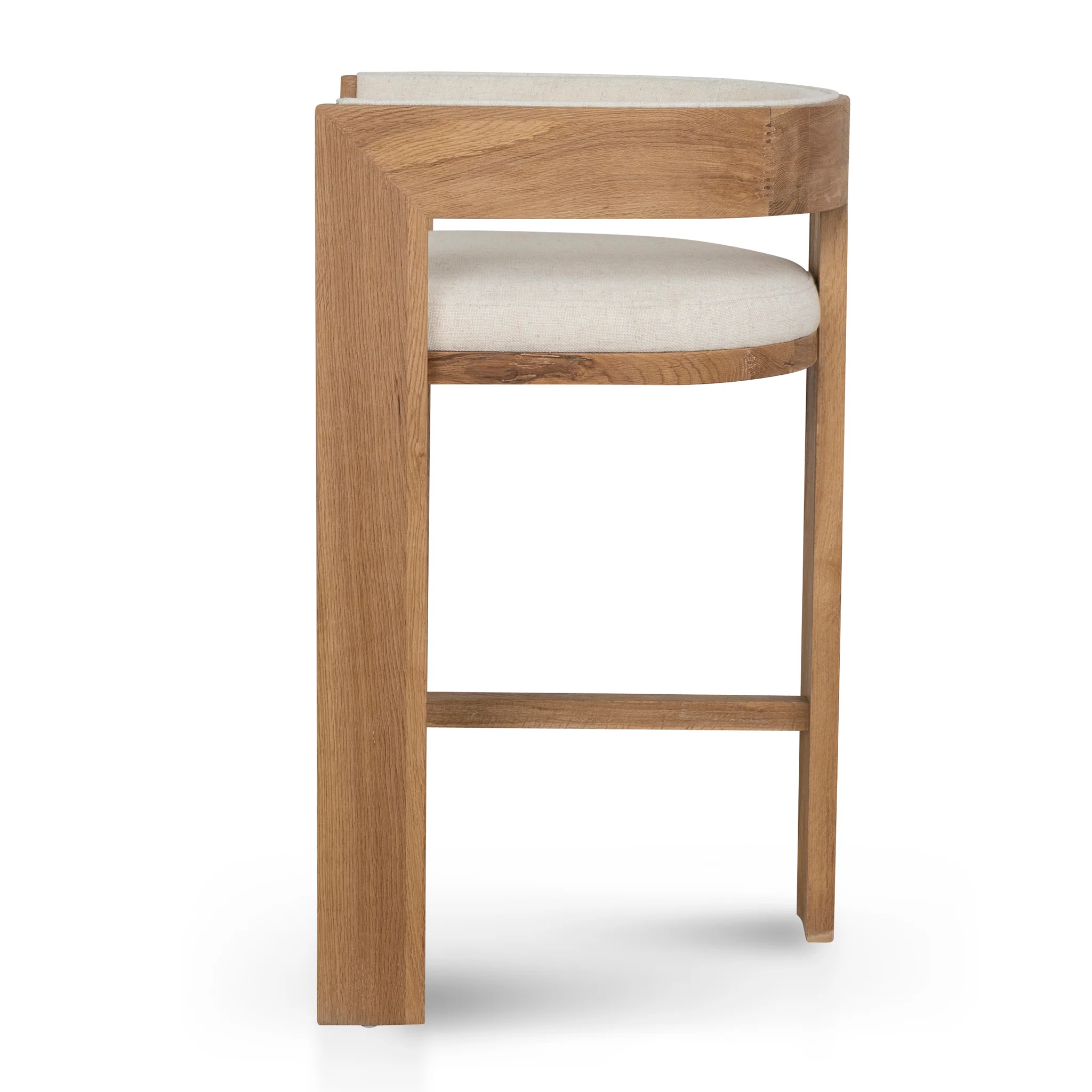 Miles Natural Barstool - Dawn Beige - Image 3
