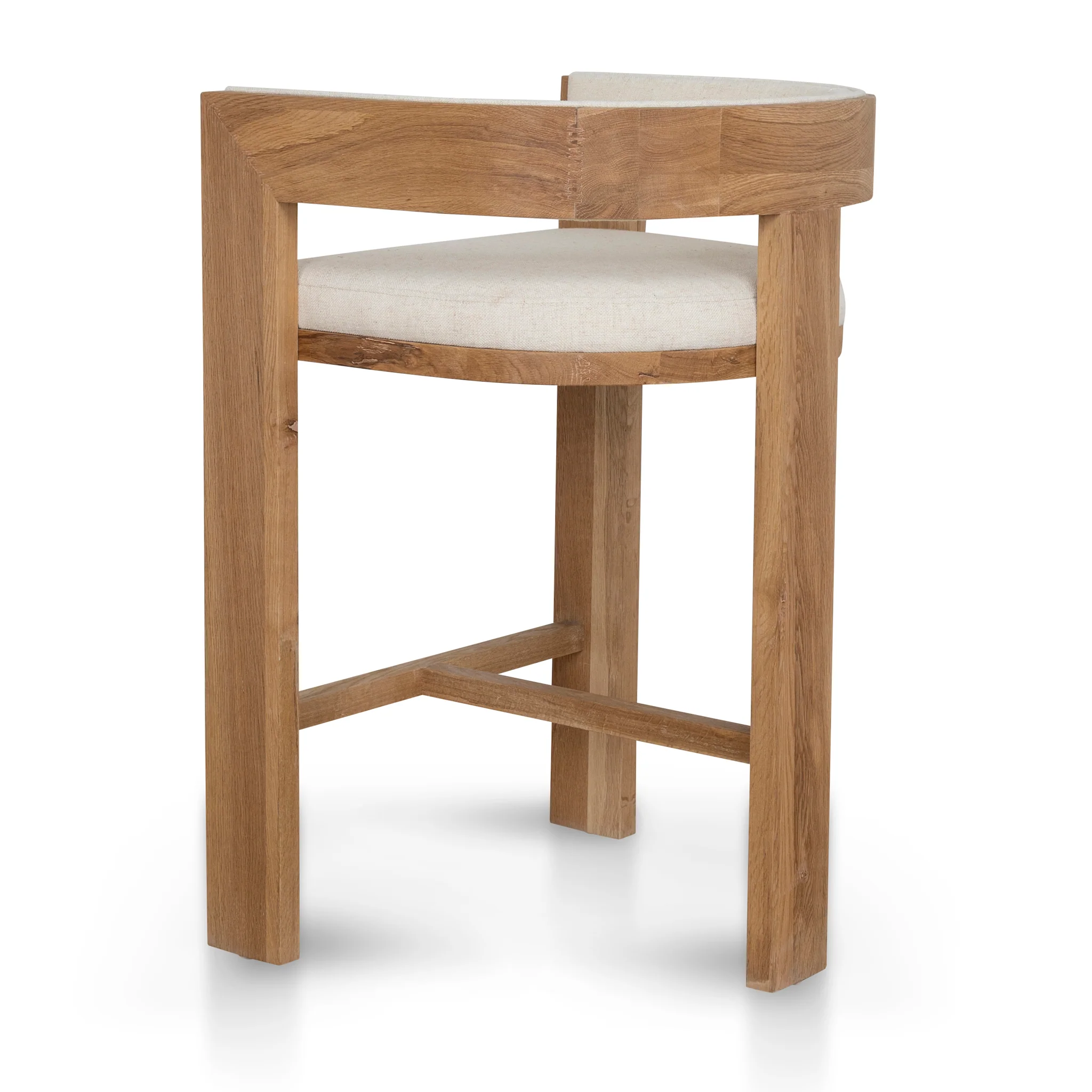 Miles Natural Barstool - Dawn Beige - Image 4