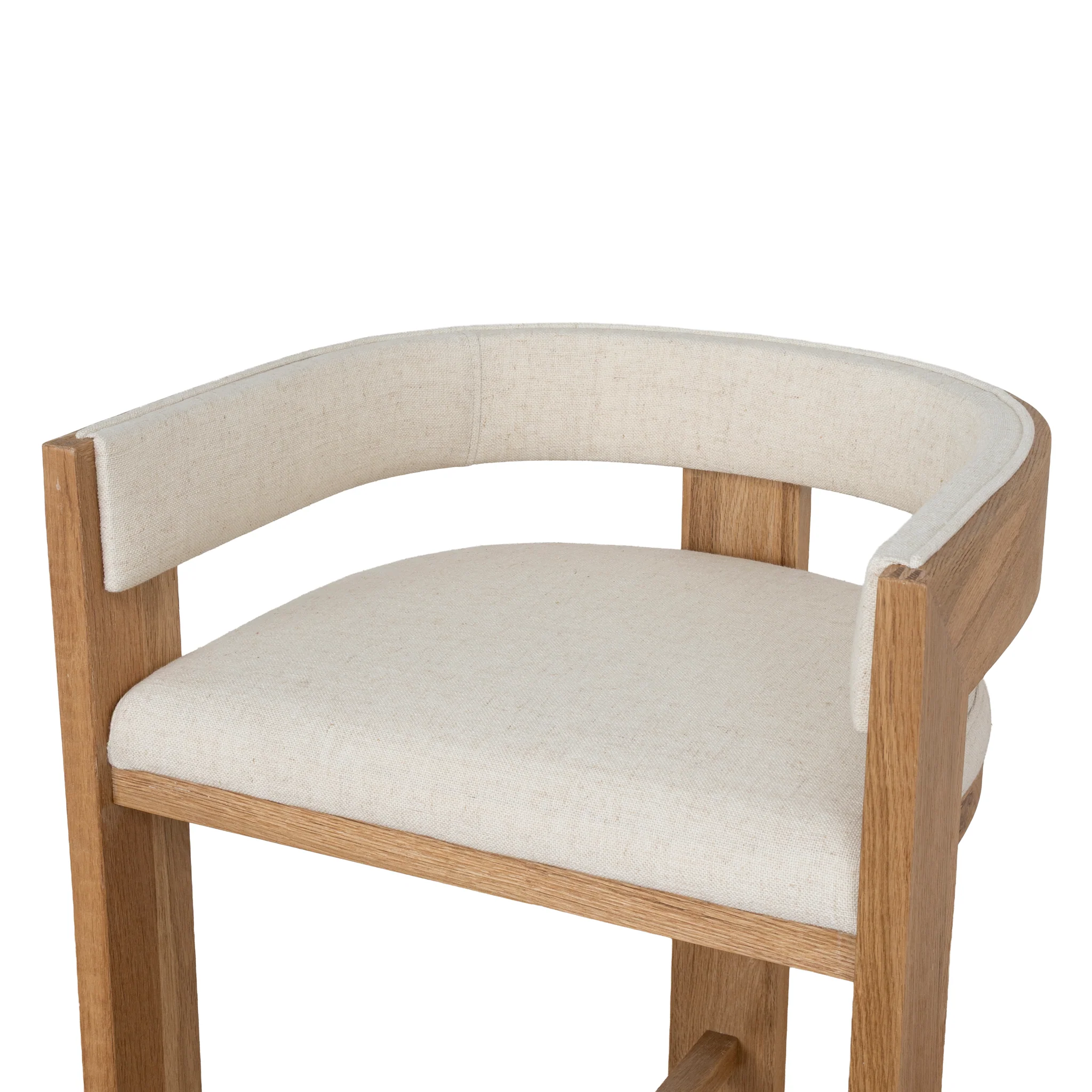 Miles Natural Barstool - Dawn Beige - Image 6