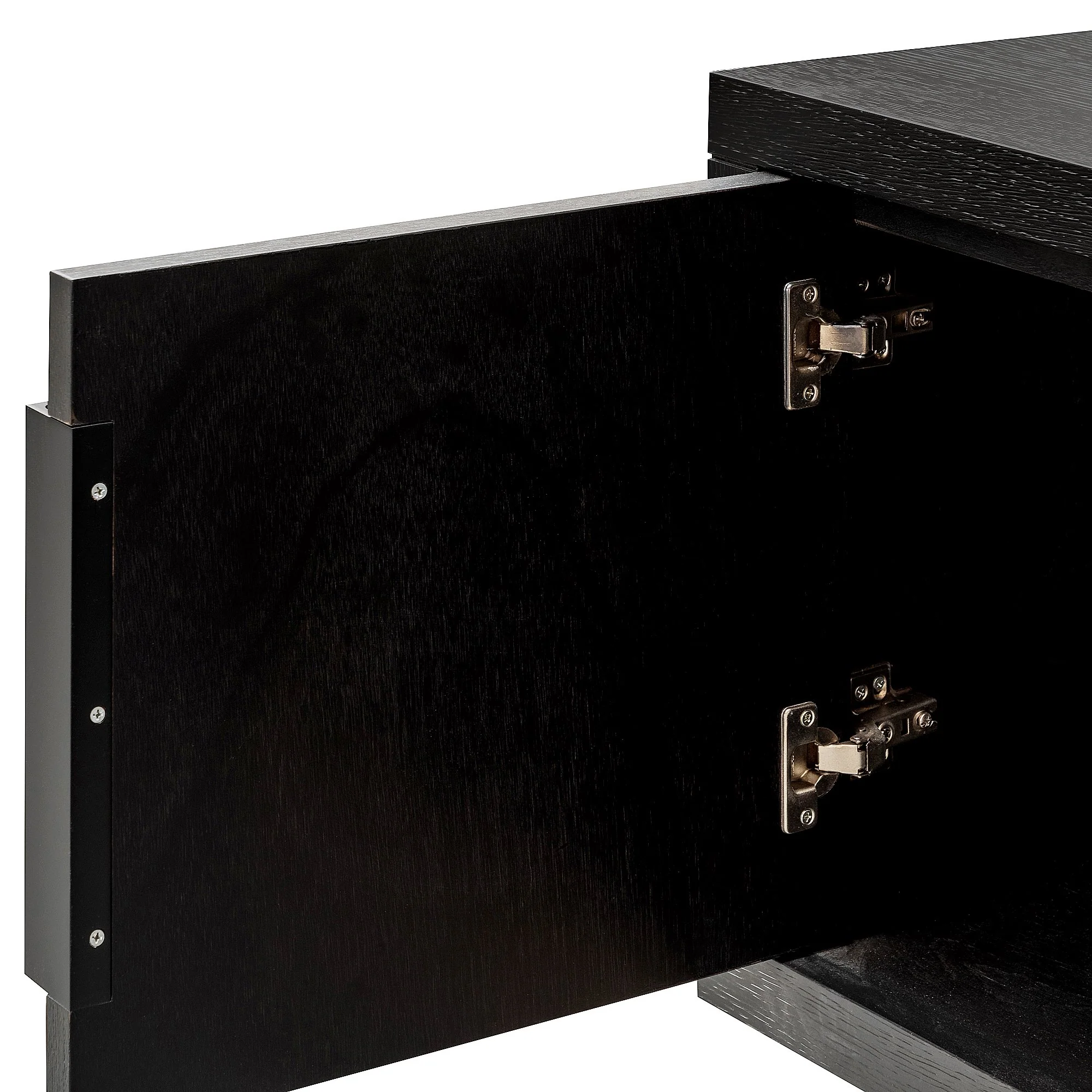 Miriam 180cm Oak TV Entertainment Unit - Textured Espresso Black - Image 5