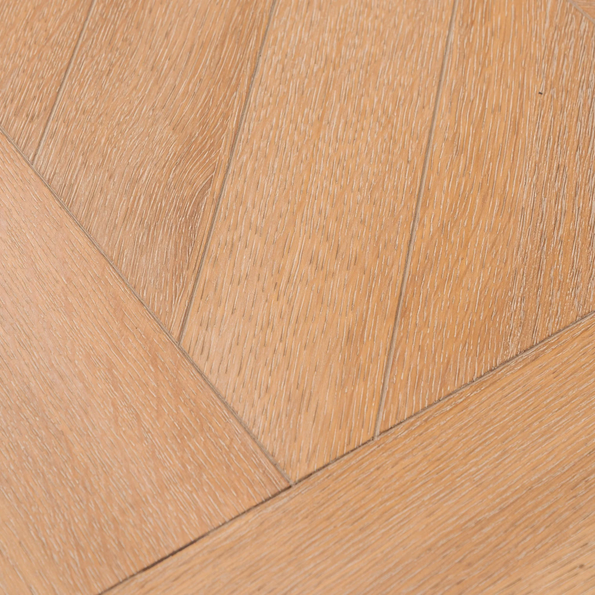 Miriam 2.4m Wooden Dining Table - Dusty Oak with Matte Black Base - Image 7