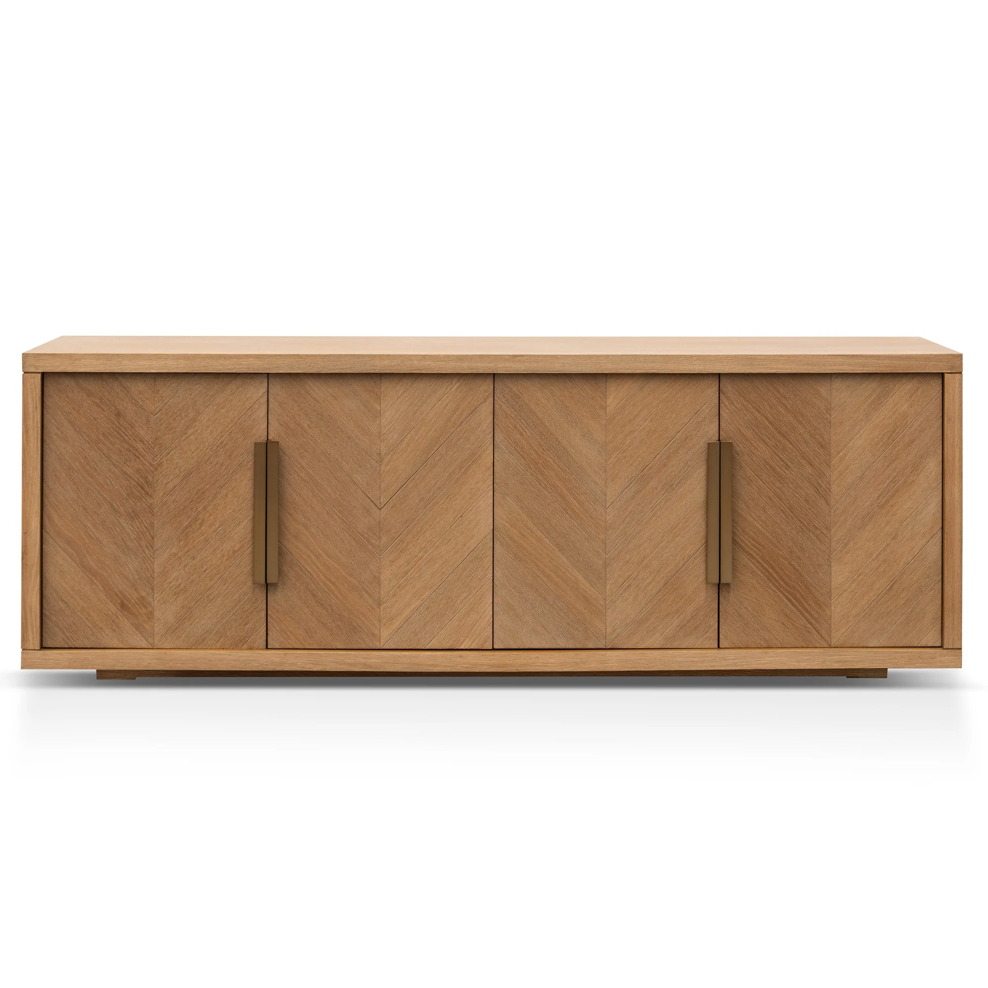Miriam 2m Buffet Unit - Dusty Oak with Gold Handle - Image 5