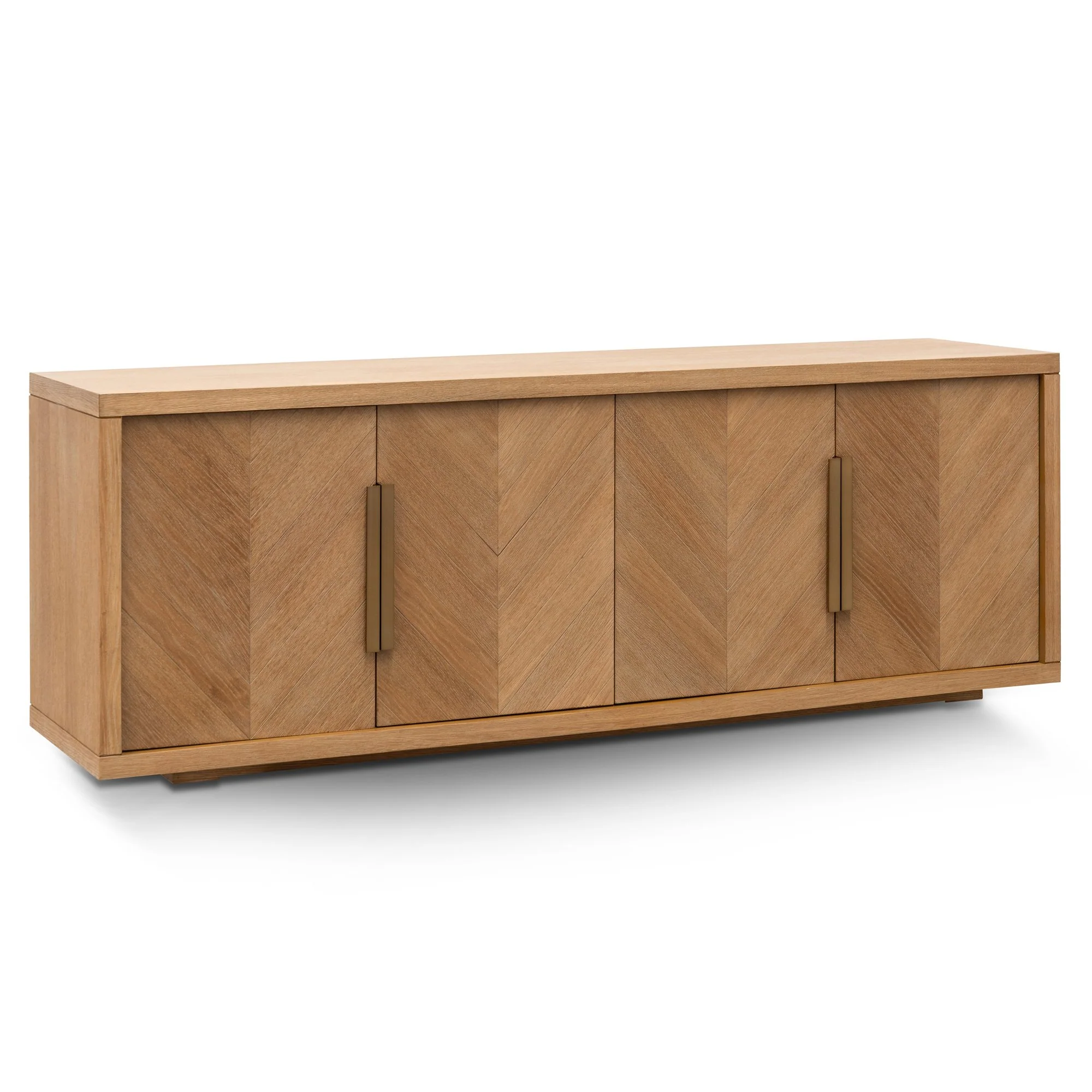 Miriam 2m Buffet Unit - Dusty Oak with Gold Handle - Image 6
