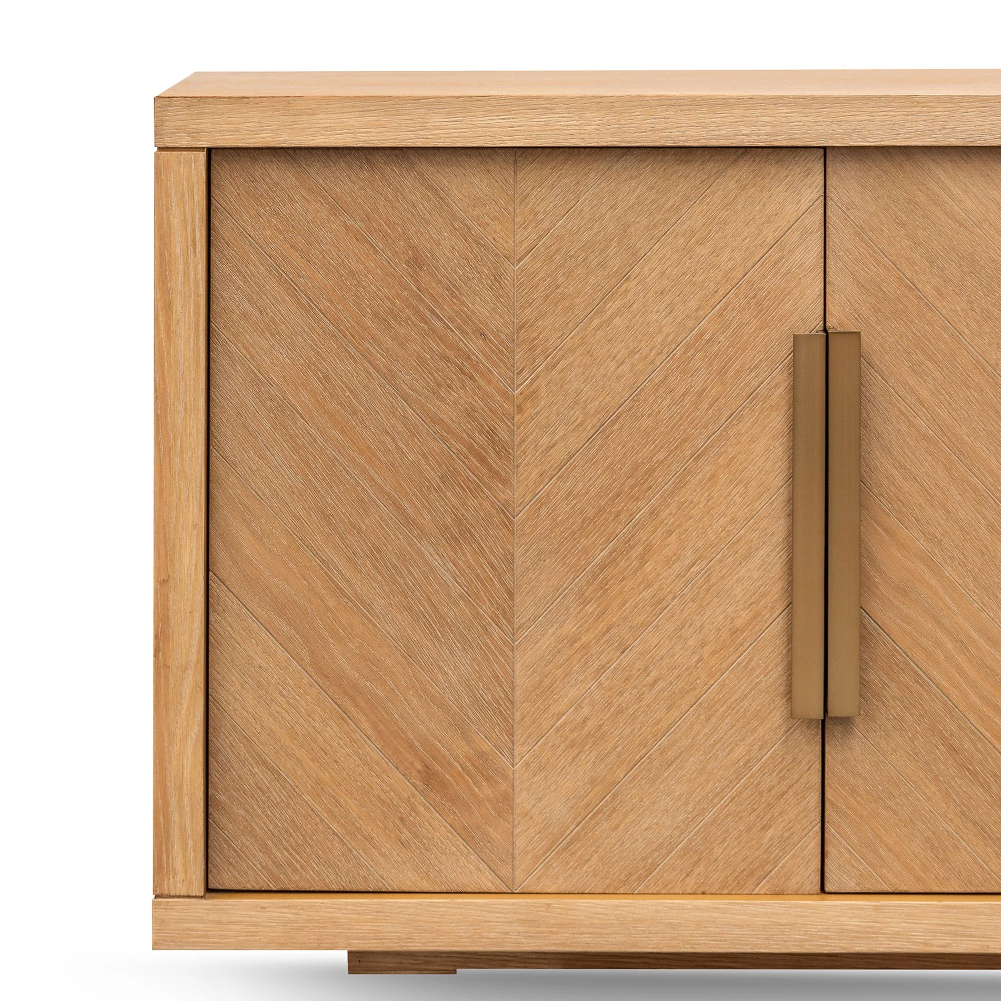 Miriam 2m Buffet Unit - Dusty Oak with Gold Handle - Image 7