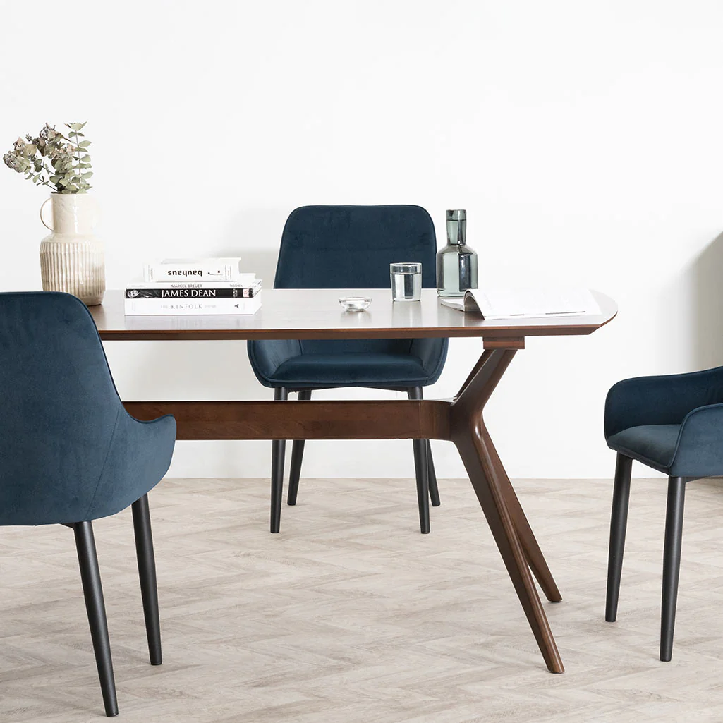 Nora 1.85m Dining Table - Walnut - Image 3